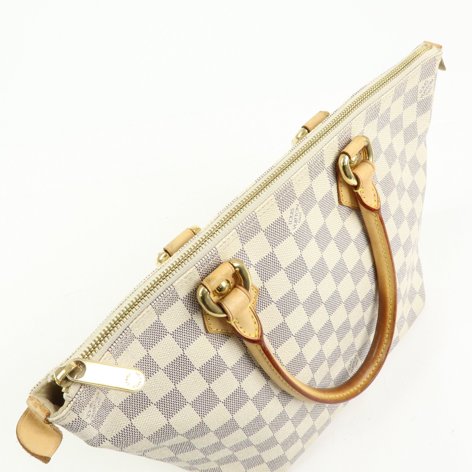 Louis Vuitton Damier Azur Saleya PM Tote Bag Hand Bag N51186