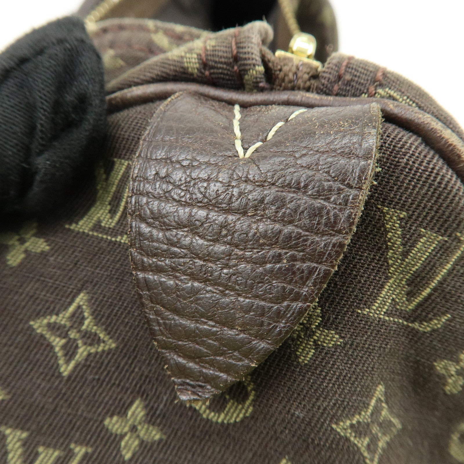 Louis Vuitton Monogram Mini Lin Speedy 30 Boston Bag Ebene M95224