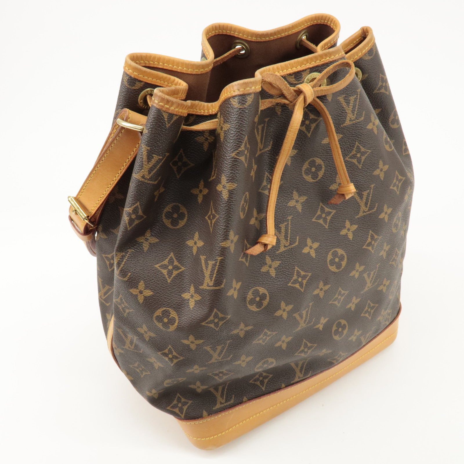 Louis Vuitton Monogram Noe Shoulder Bag Hand Bag Brown M42224 Used