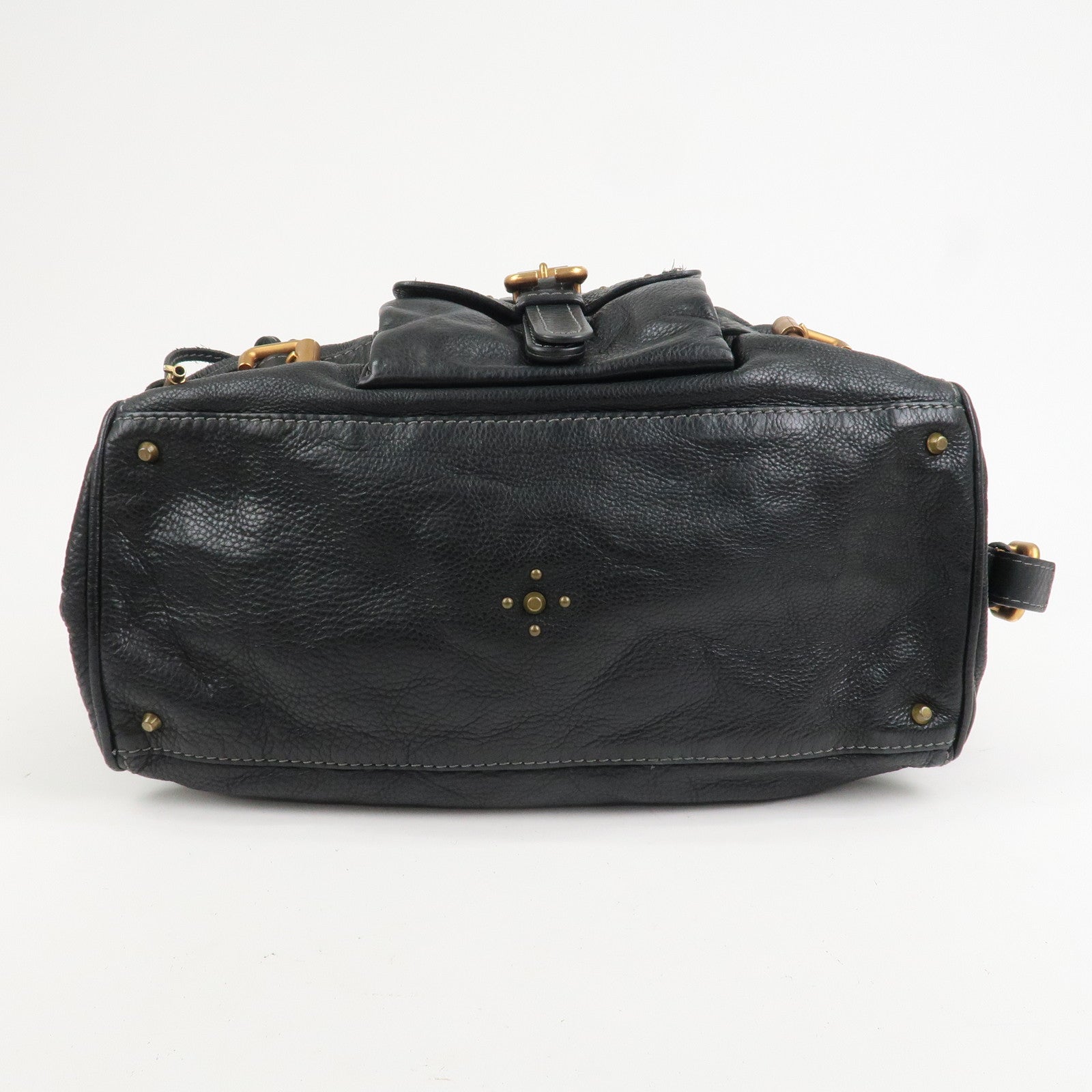 Chloe Paddington Leather Hand Bag Shoulder Bag Black