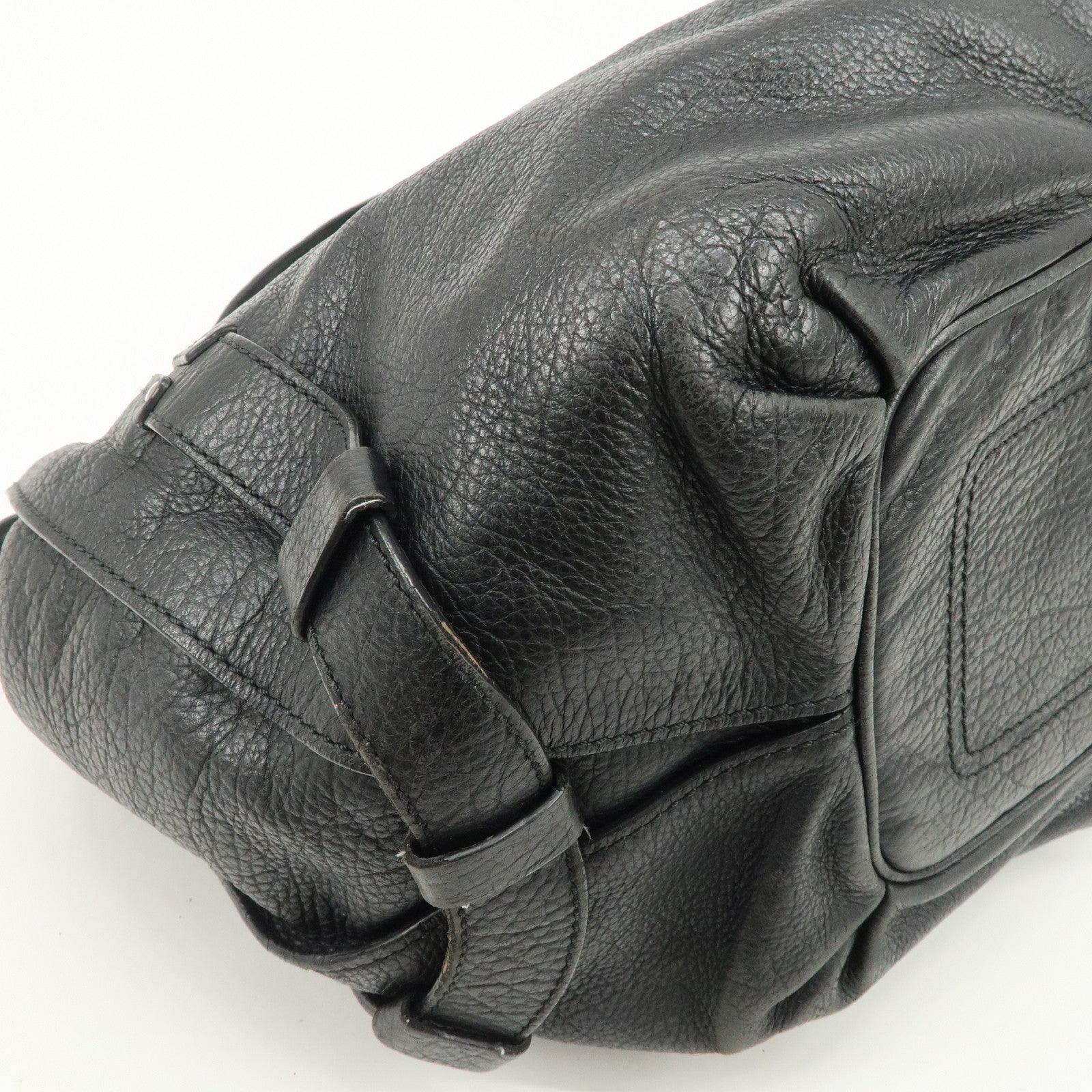 CELINE Bittersweet Leather Shoulder Bag Hand Bag Black