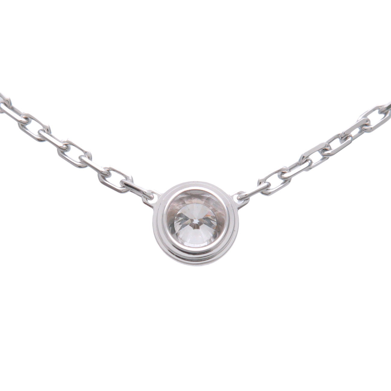 Cartier D'amour 1P Diamond Necklace SM 0.09ct 750WG White Gold