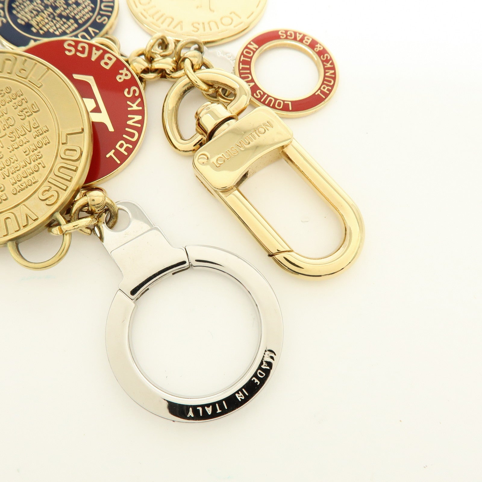 Louis Vuitton Porte Cles Chaine T&B Bag Charm Key Chain Gold M60071