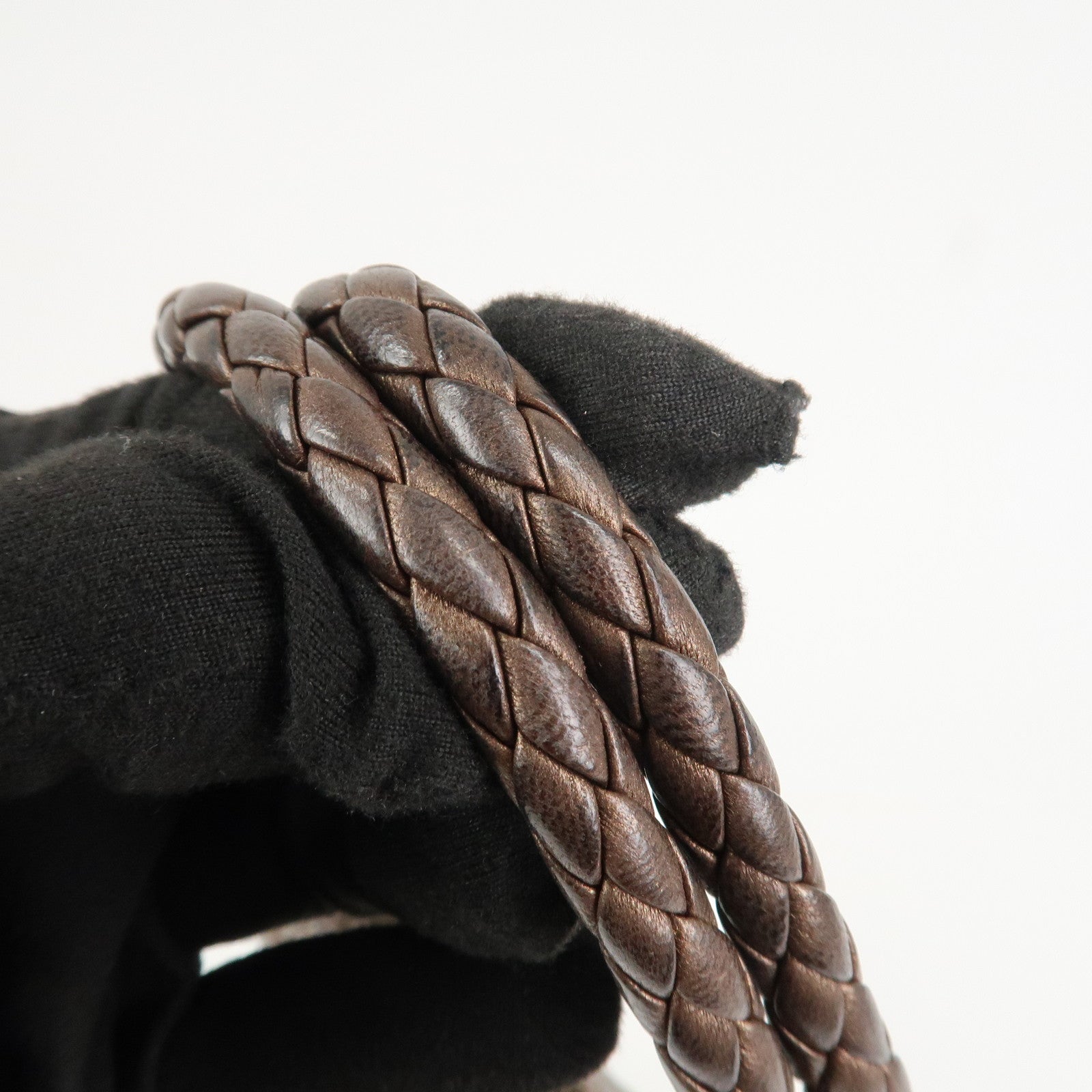 Ferragamo Gancini Logo Leather Tote Bag Shoulder Bag Brown