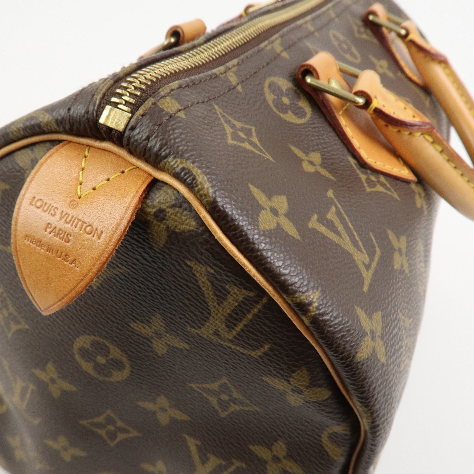 Louis Vuitton Monogram Speedy 30 Boston Bag Hand Bag Brown M41526