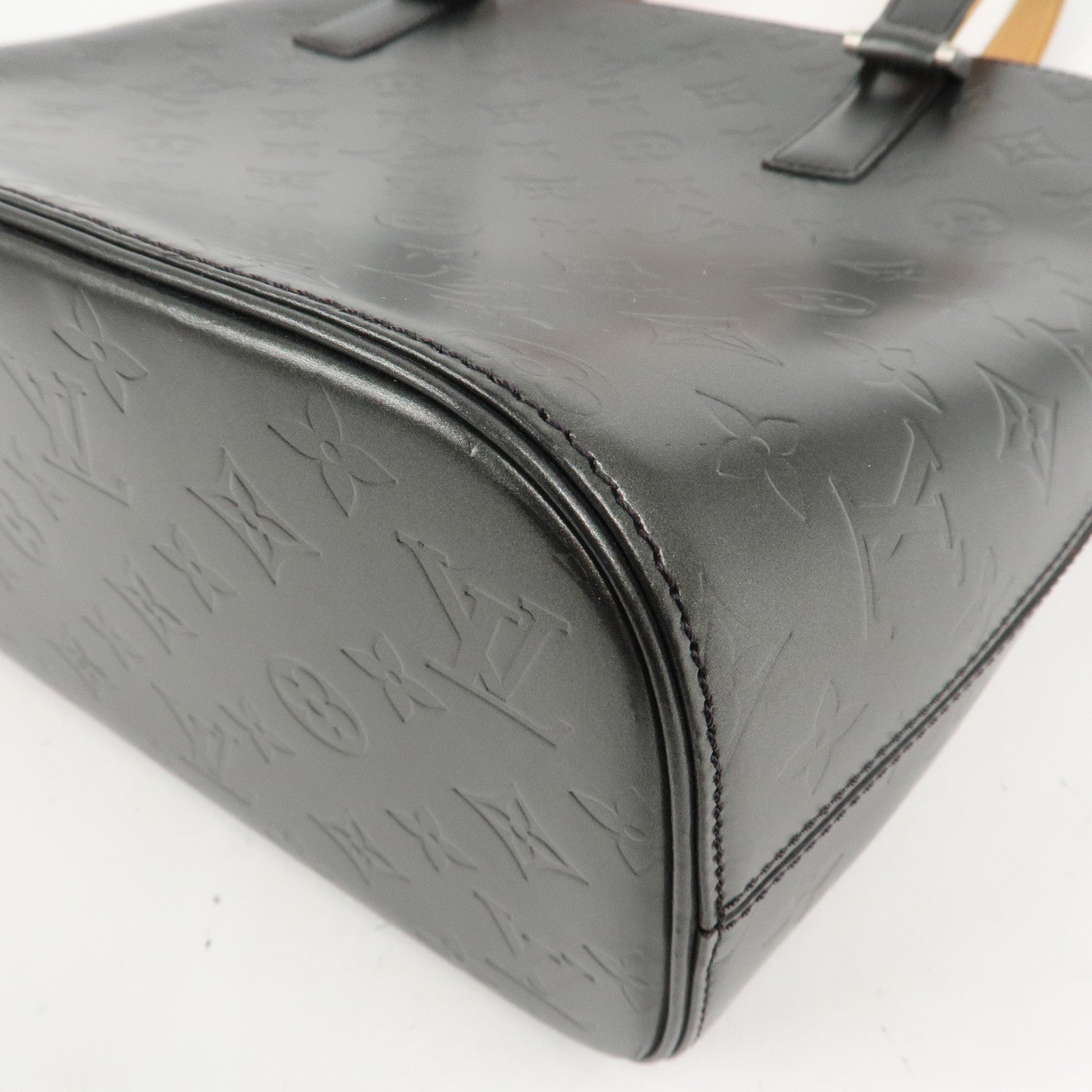 Louis Vuitton Monogram Matte Stockton Tote Bag Shoulder Bag Noir M55112