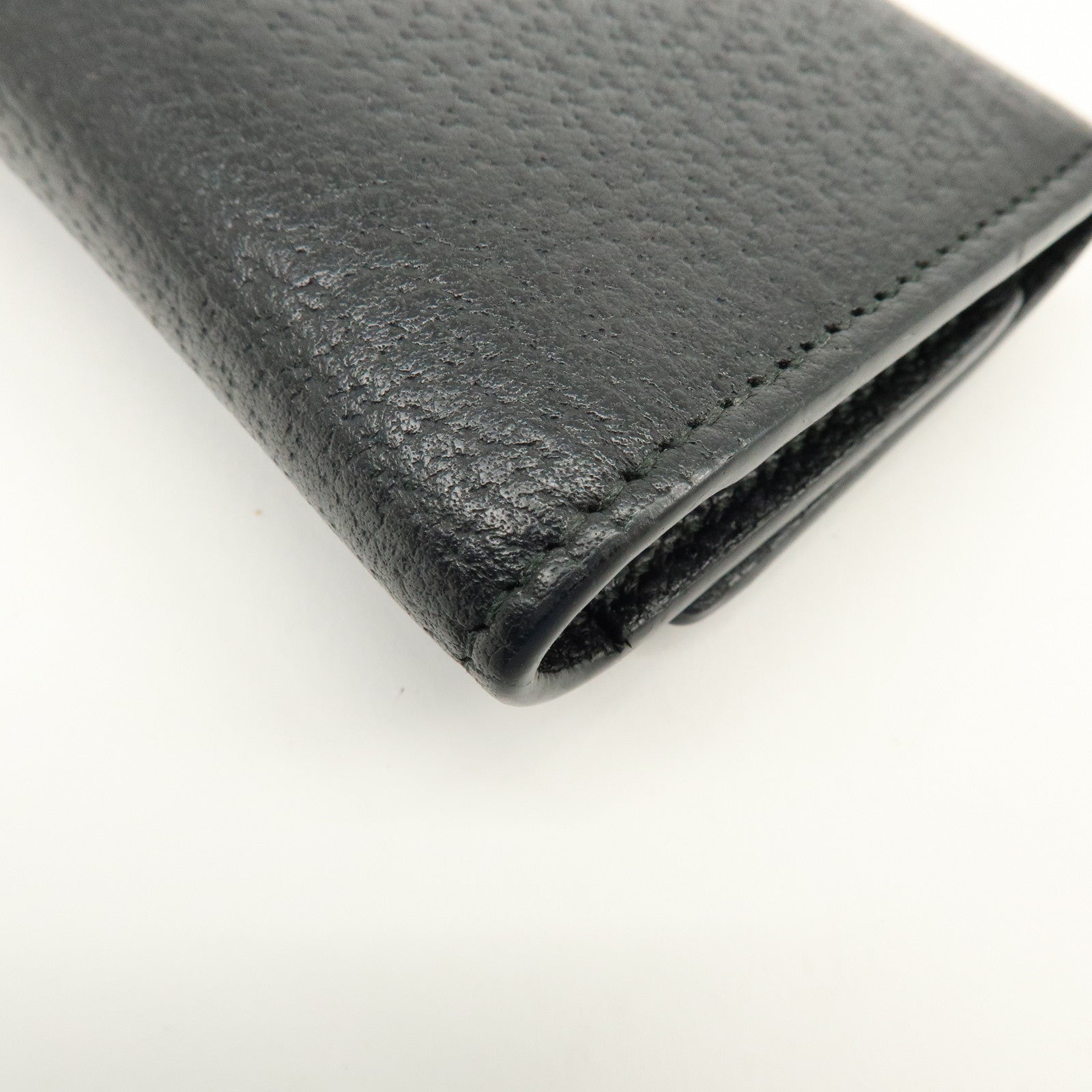 GUCCI GG Marmont Leather 6 Rings Key Case Key Holder Black 435305