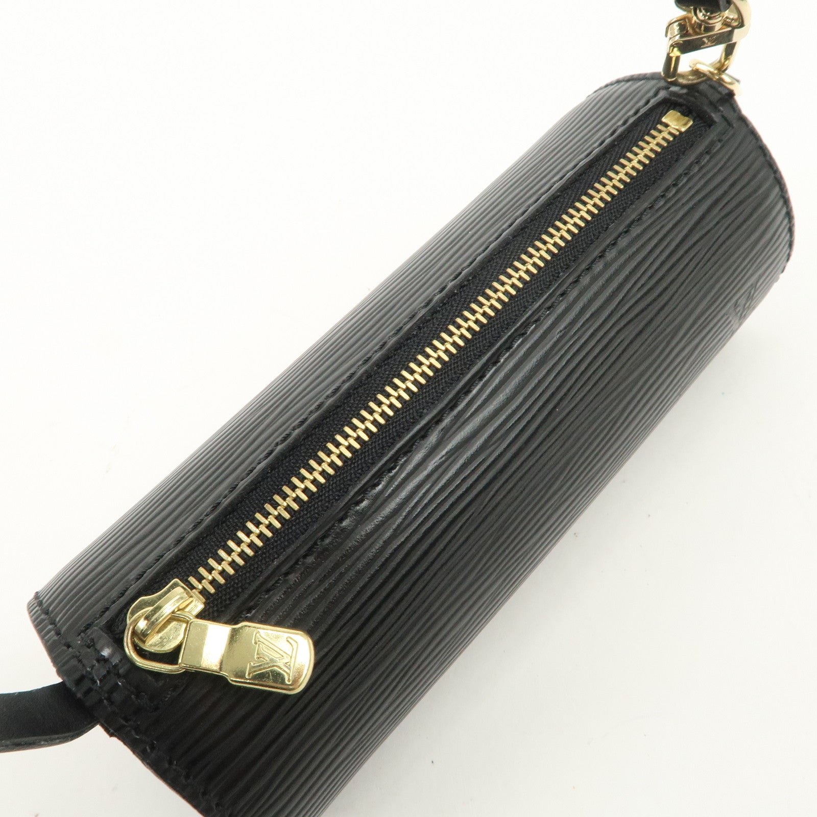 Louis Vuitton Epi Mini Pouch For Soufflot Hand Bag Noir