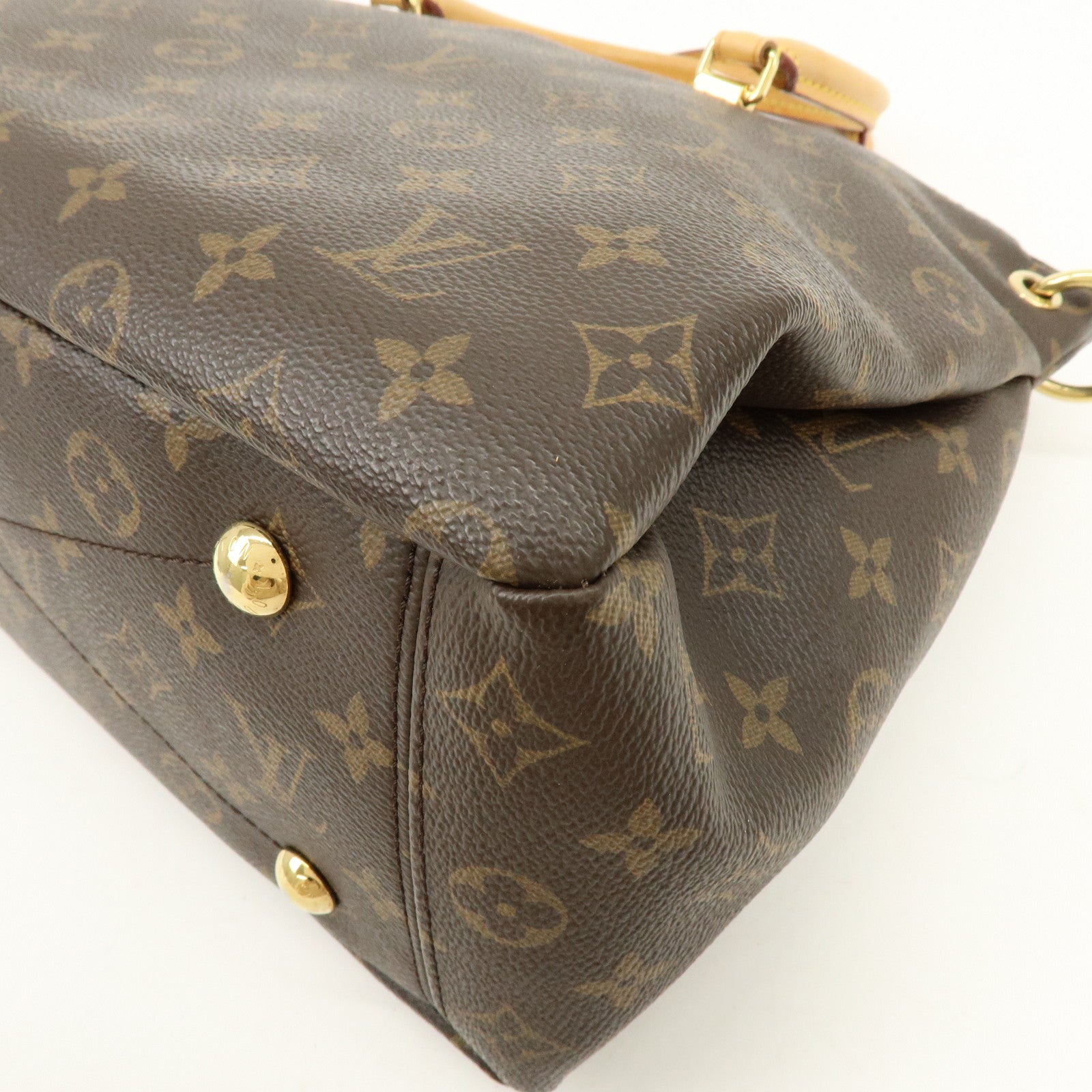 Louis Vuitton Monogram Pallas Hand Bag Shoulder Bag Avana M40907