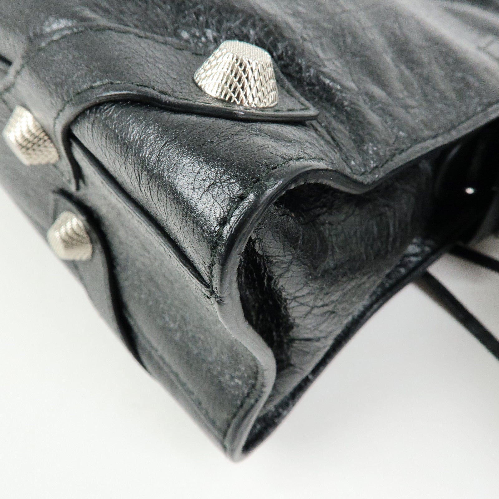 BALENCIAGA Padlock All Afternoon Mute City 2Way Bag Black 443698
