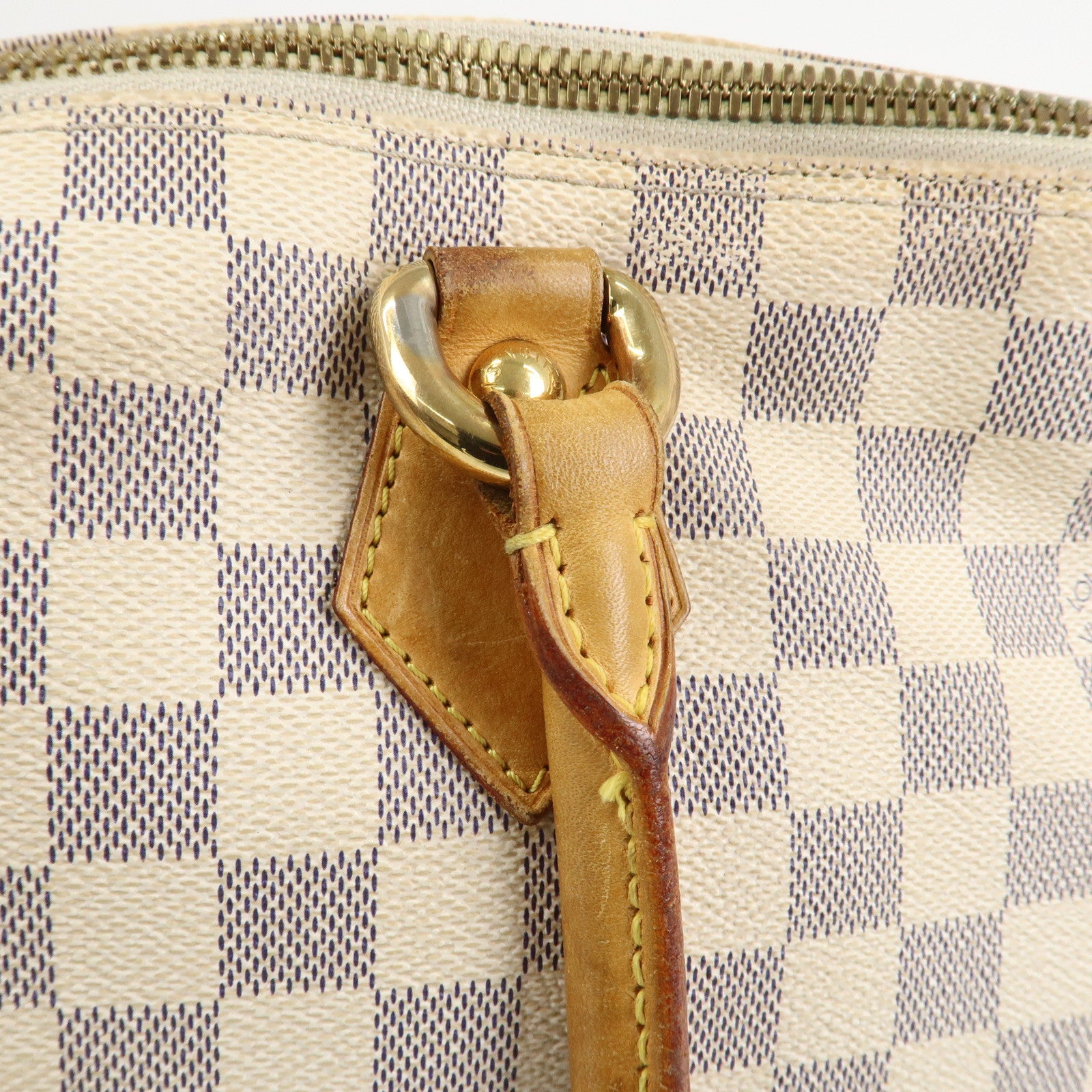 Louis Vuitton Damier Azur Saleya PM Tote Bag Hand Bag N51186