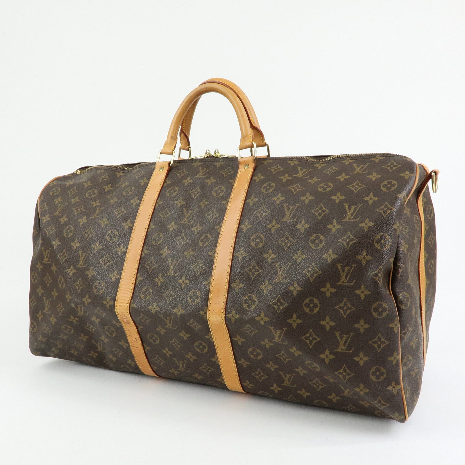Louis Vuitton Monogram Keep All Bandouliere 60 Boston Bag M41412