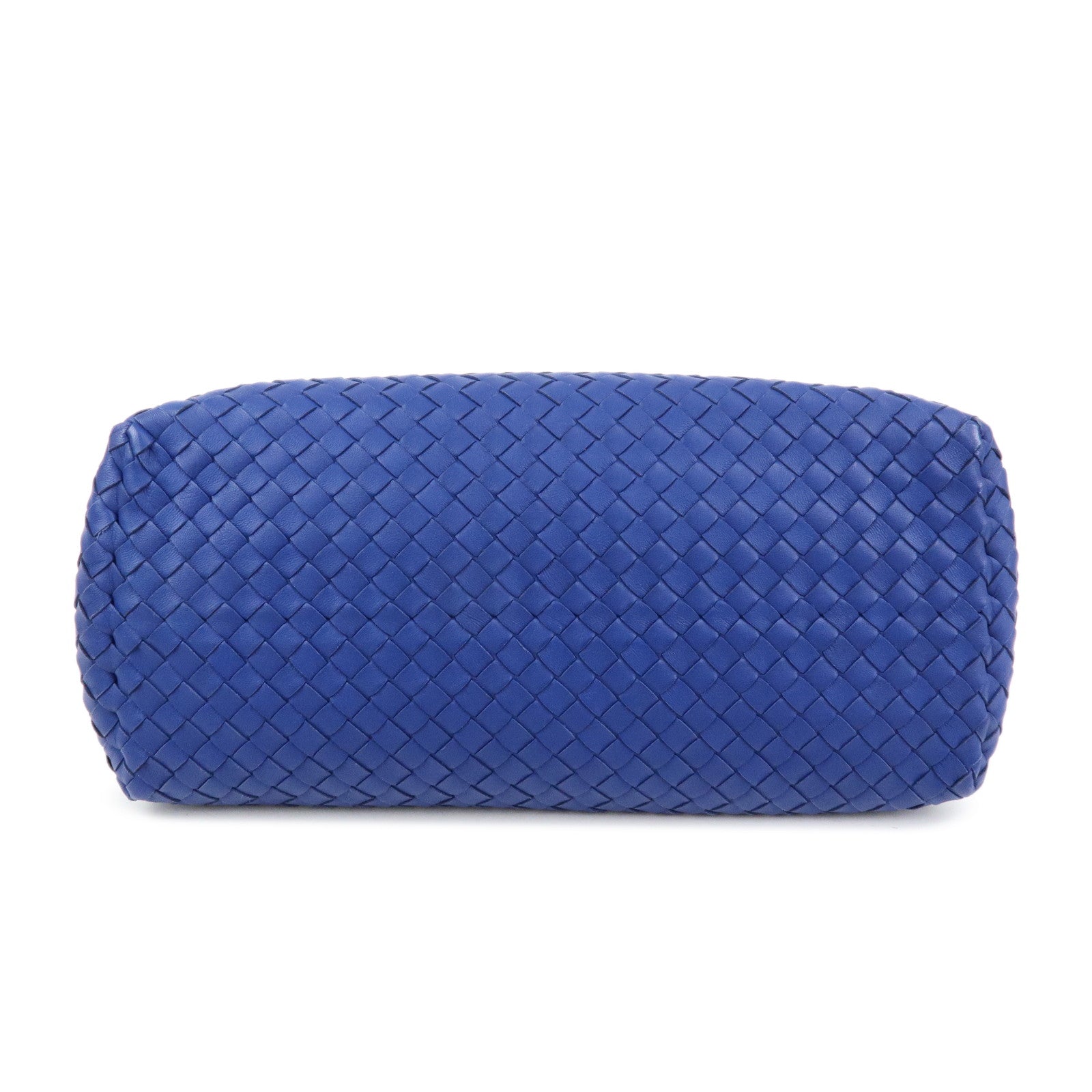 BOTTEGA VENETA Intrecciato Nappa Leather Tote Bag Shoulder Bag Blue
