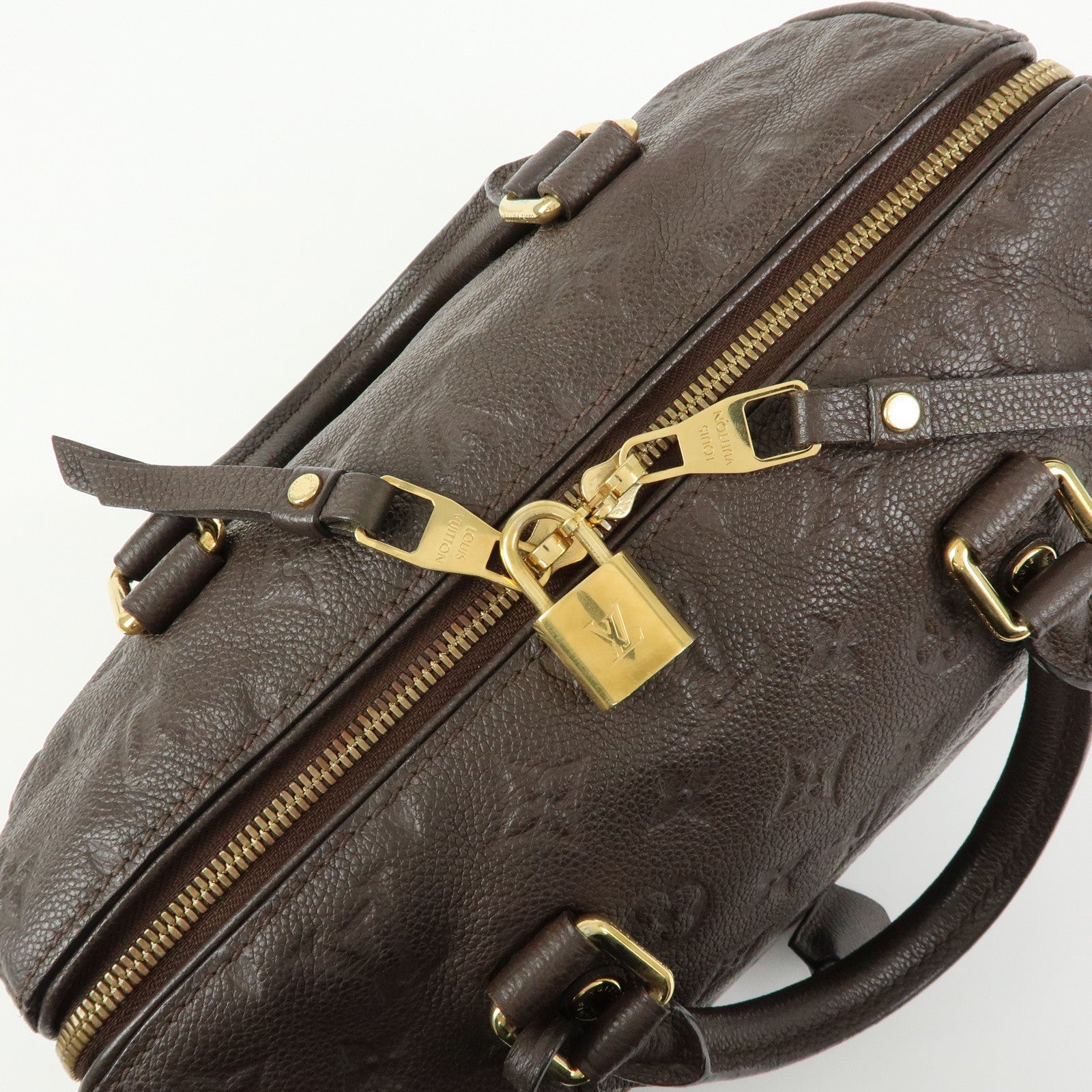Louis Vuitton Monogram Empreinte Speedy Bandouliere 25 Terre M40761