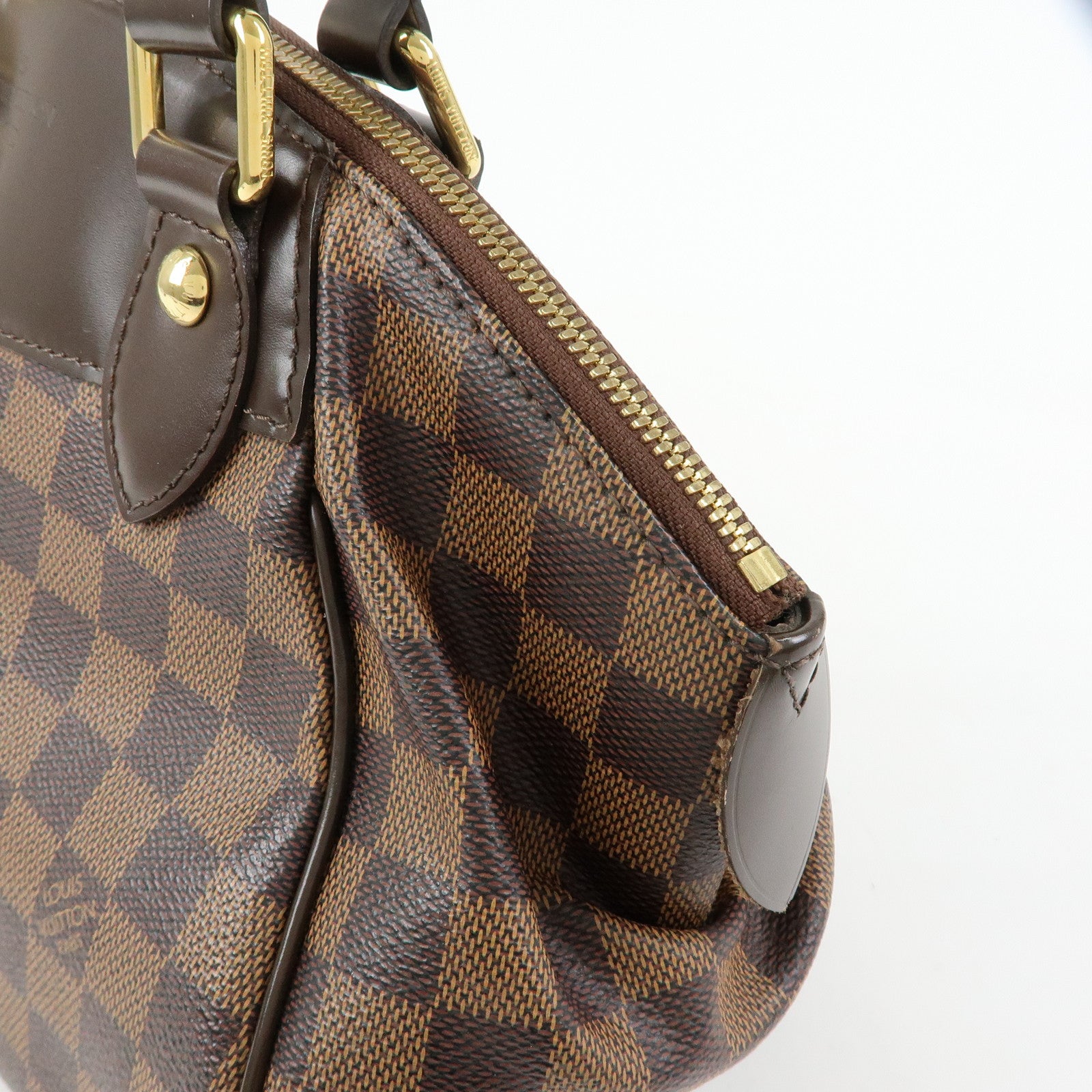 Louis Vuitton Damier Ebene Verona PM Hand Bag Brown N41117