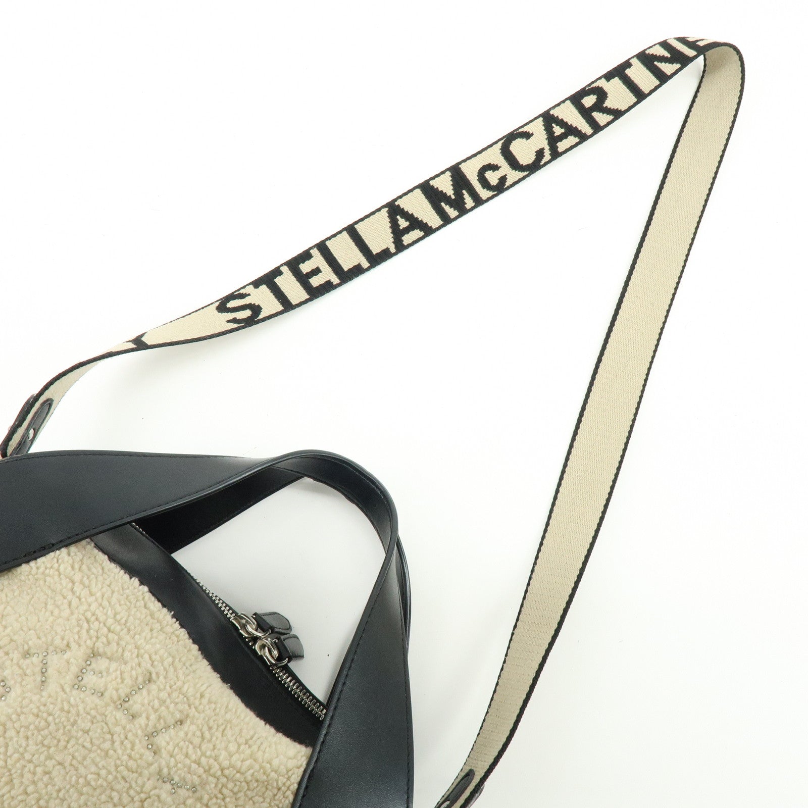 STELLA MCCARTNEY Alter Nappa Faux Shearling Shoulder Crossbody Bag