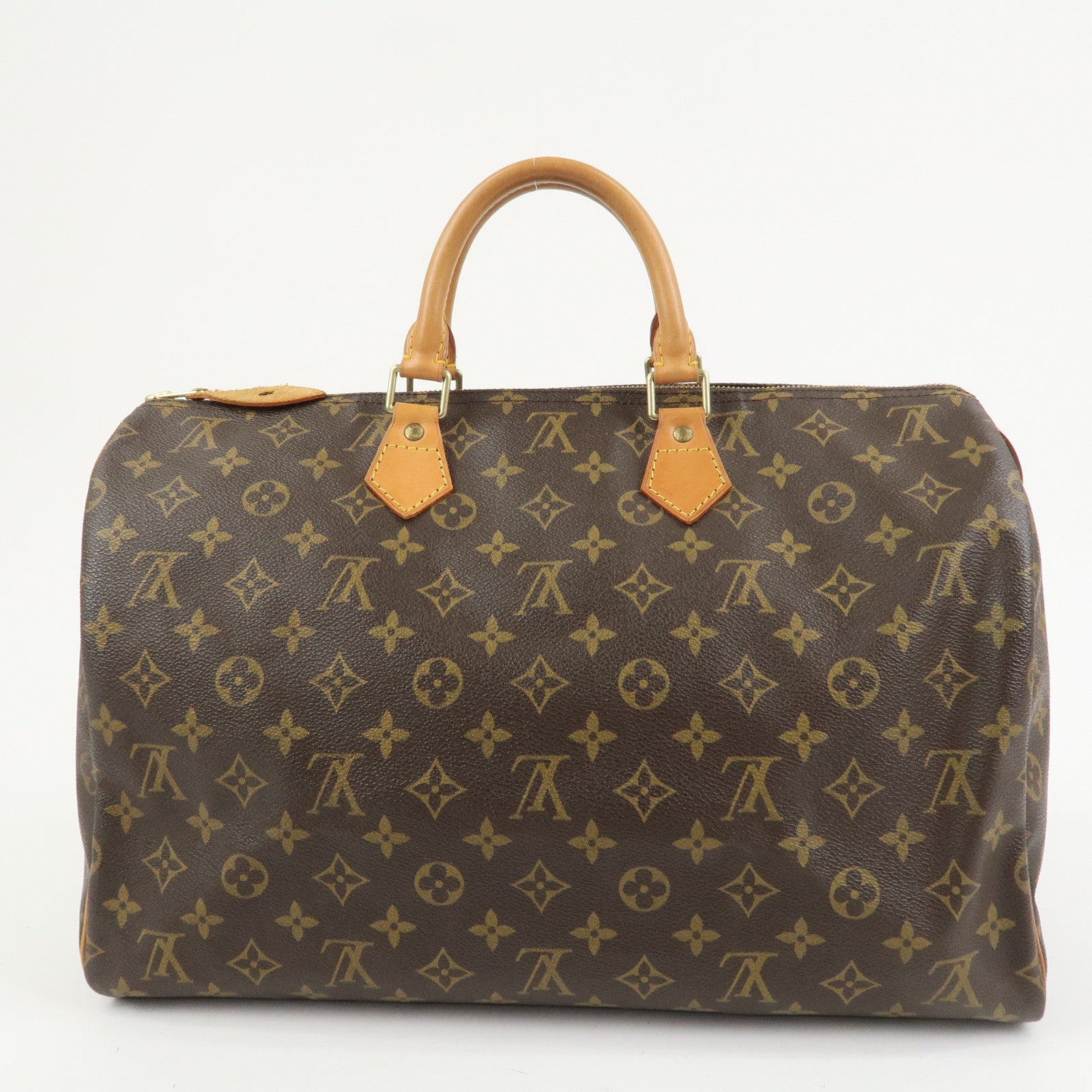 Louis Vuitton Monogram Speedy 40 Hand Bag Boston Bag Brown M41522