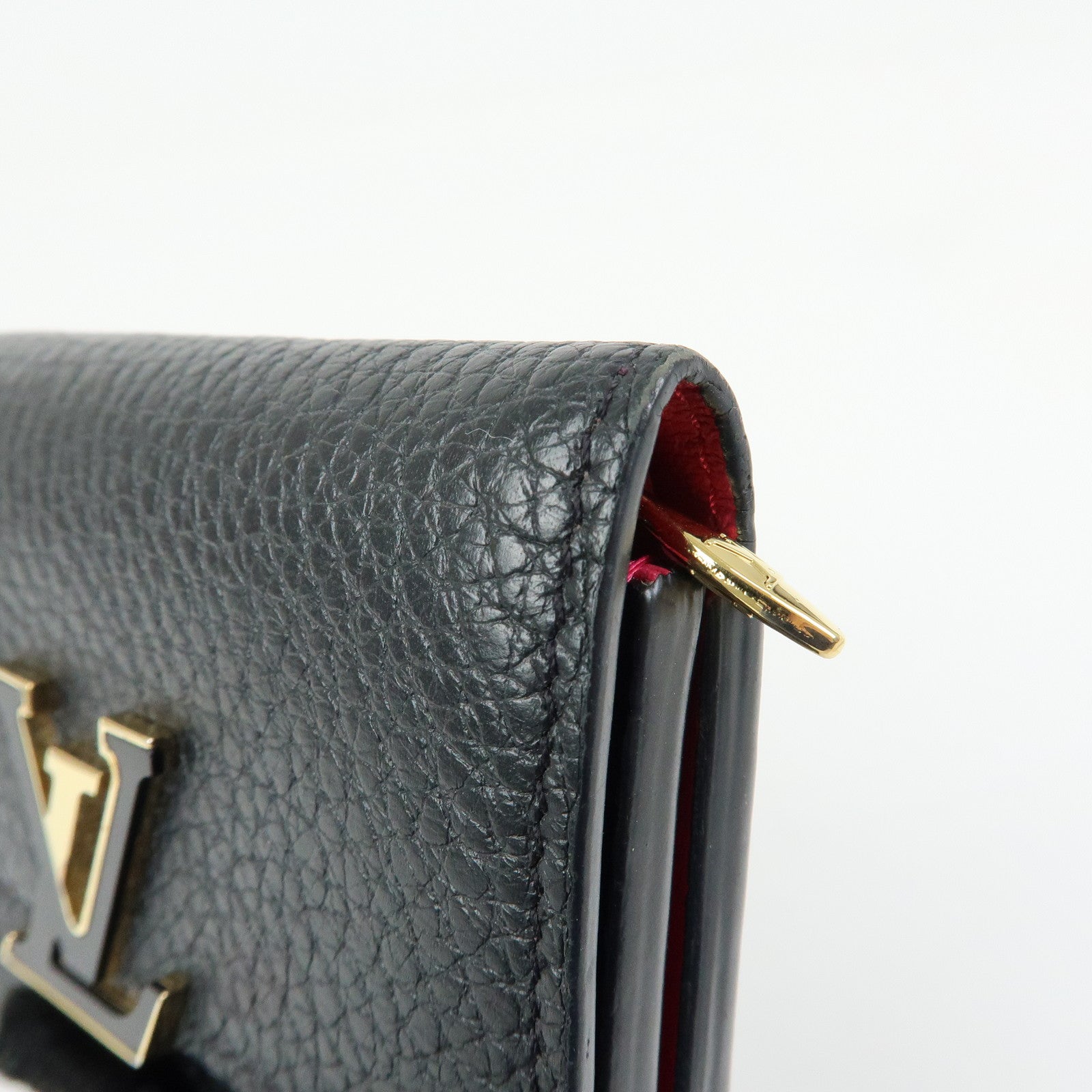 Louis Vuitton Portefoille Capucines XS Compact Wallet Black M68587