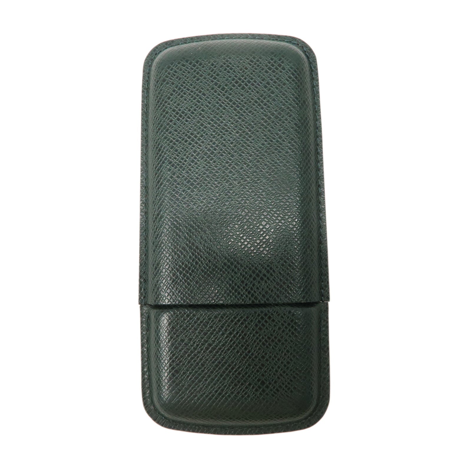 Louis Vuitton Taiga Leather Etui 3 Robusto Cigarette Case Epicea Used