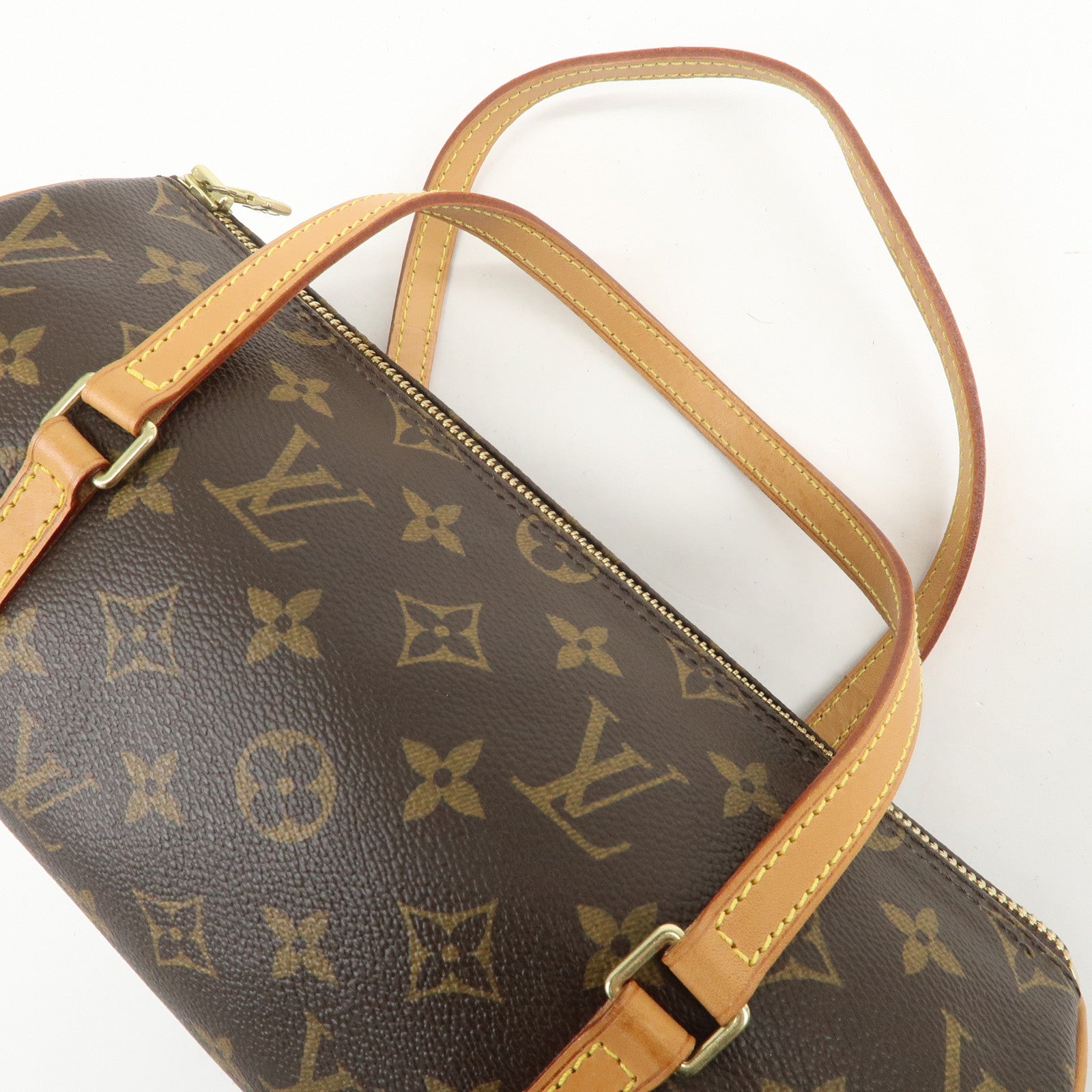 Louis Vuitton Monogram Papillon 26 Hand Bag Brown M51386