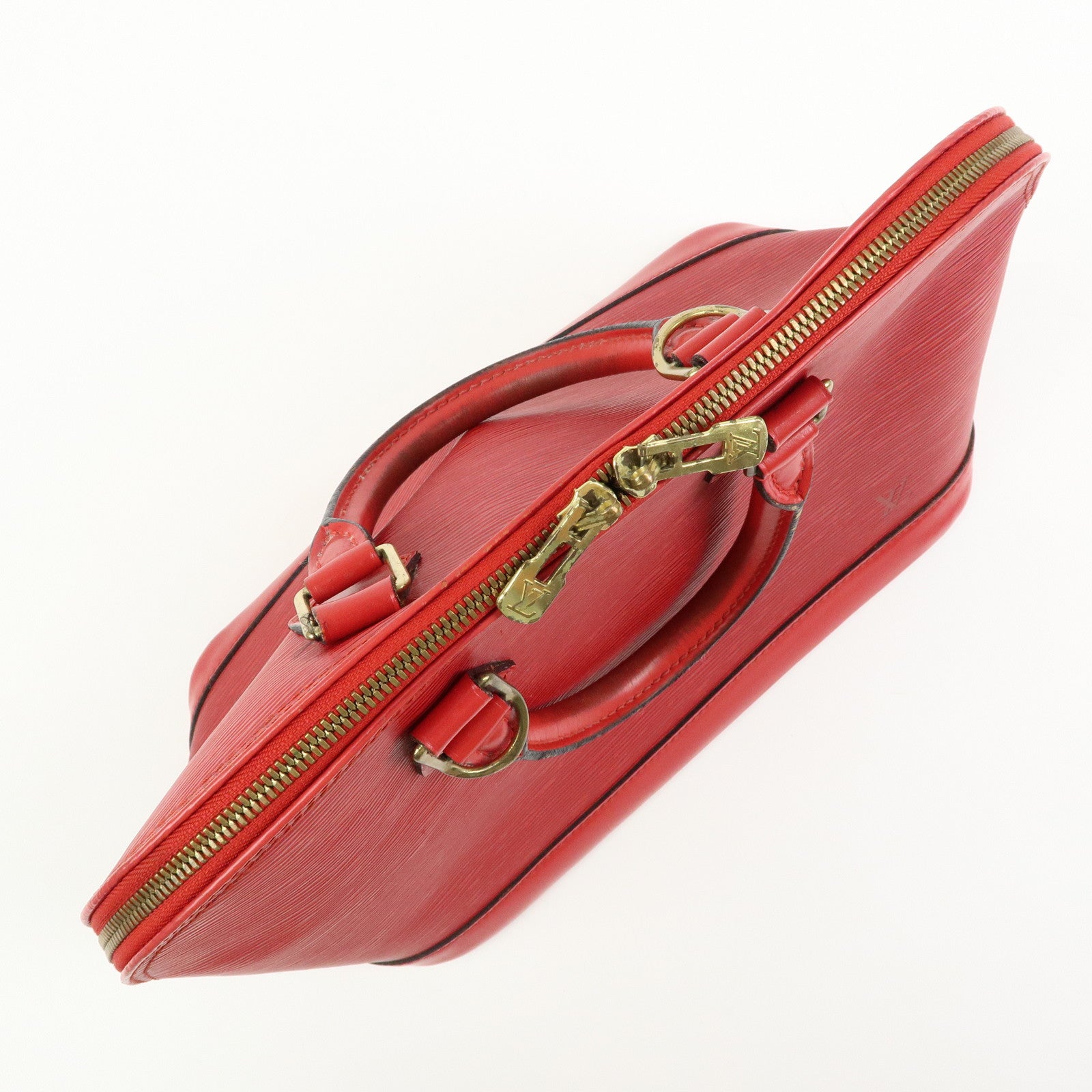 Louis Vuitton Epi Leather Alma Hand Bag Castilian Red M52147