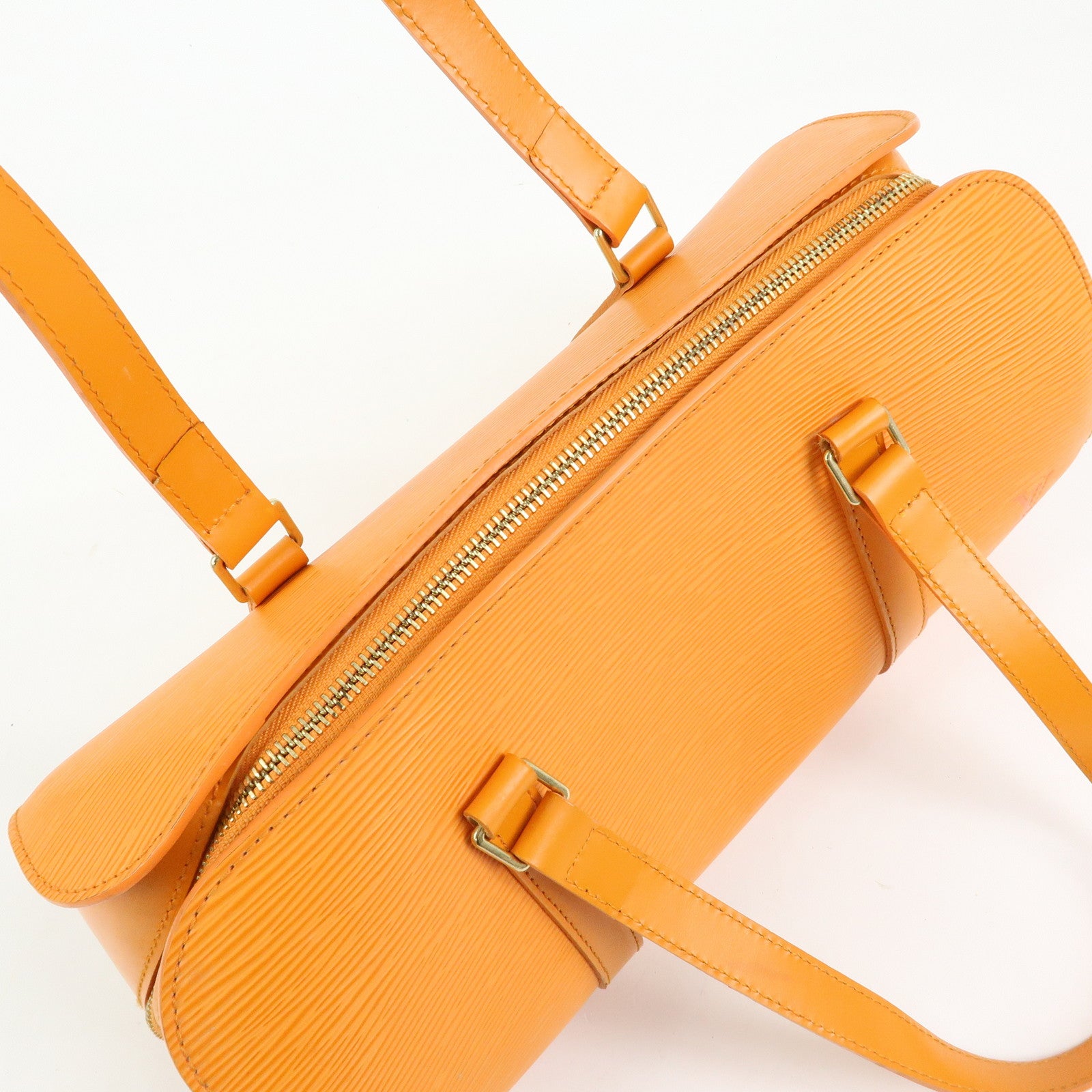 Louis Vuitton Epi Soufflot Hand Bag Mandarin Orange M5222H