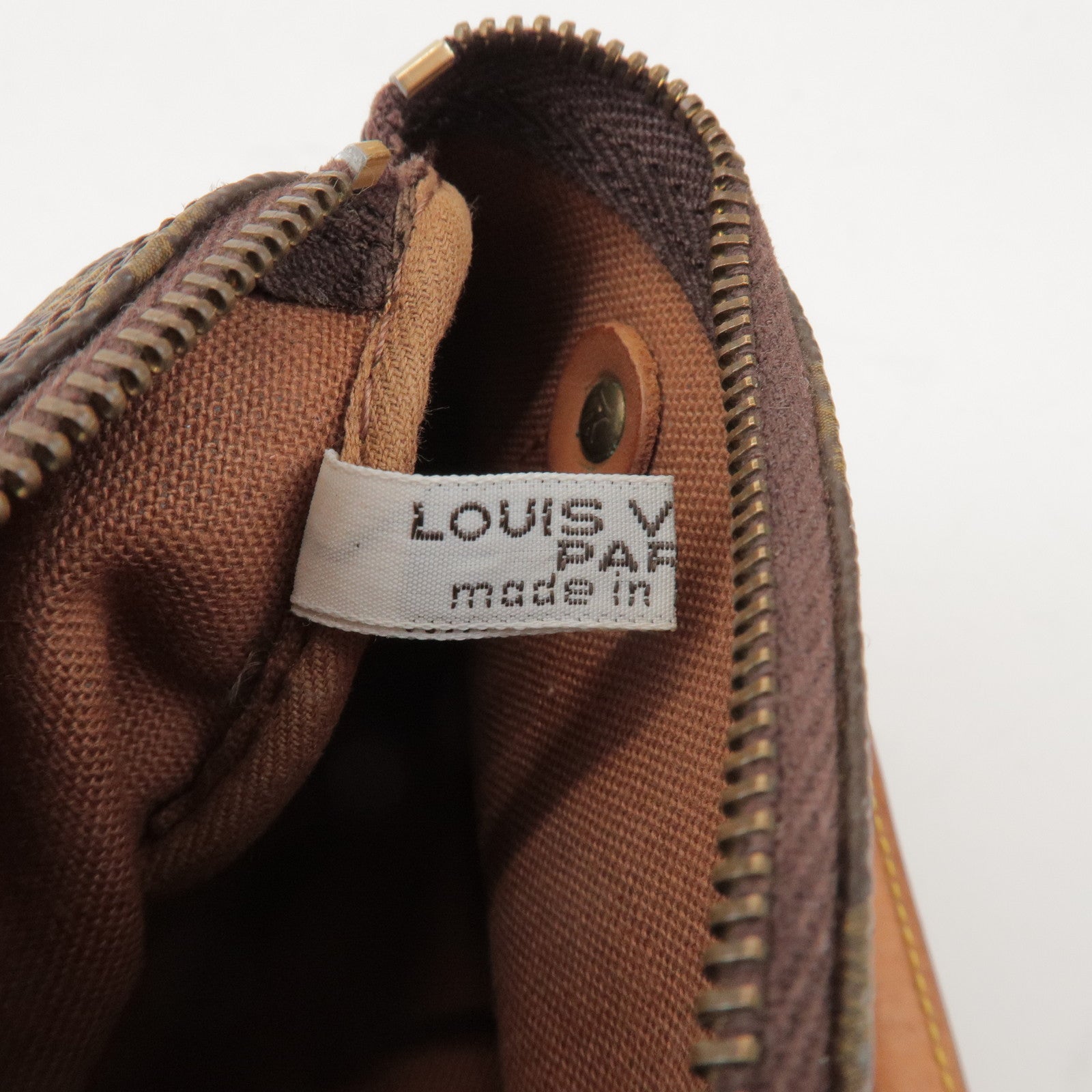 Louis Vuitton Monogram Mini Speedy Hand Bag Brown M41534