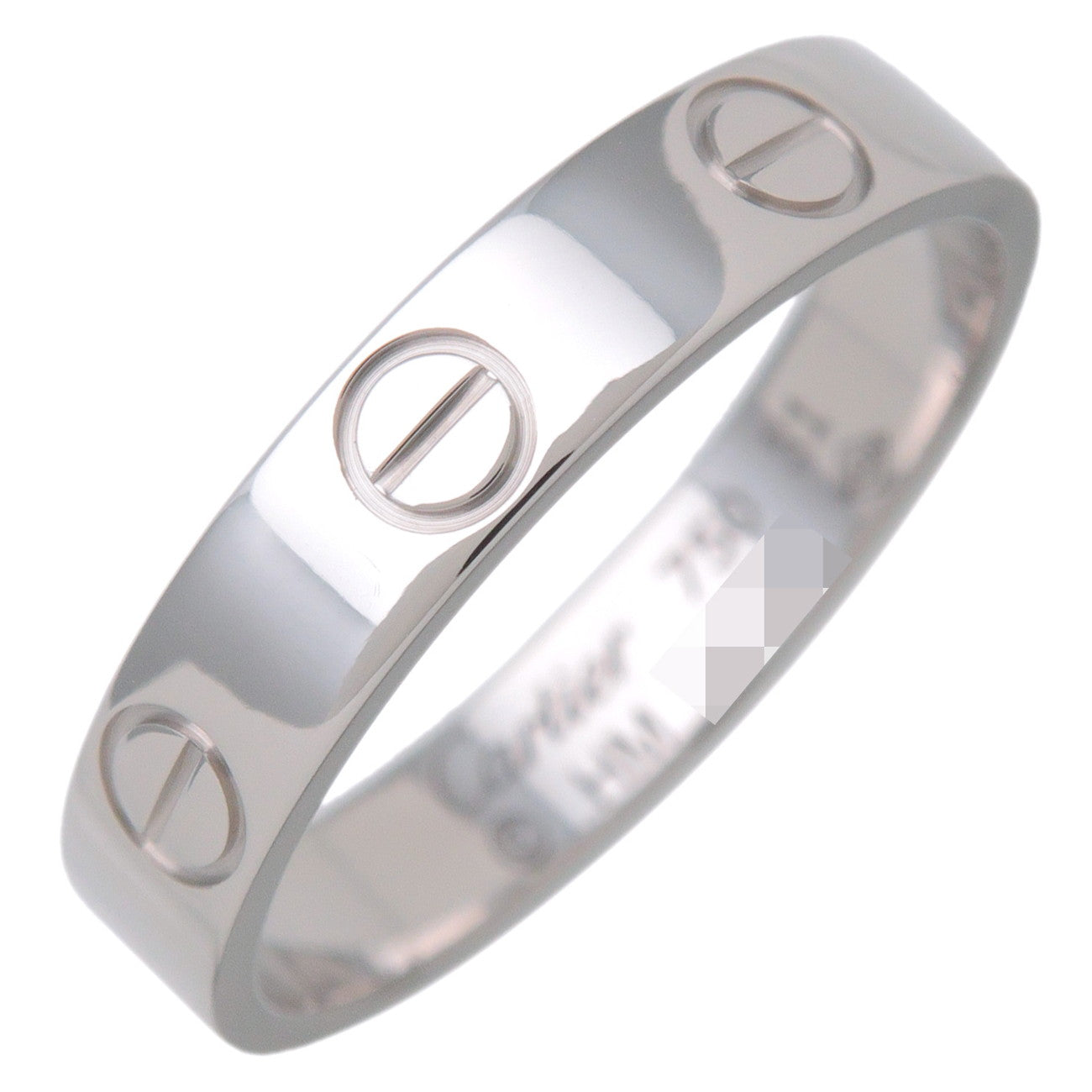 Cartier Mini Love Ring K18 750WG White Gold #51 US5.5-5.75 EU51