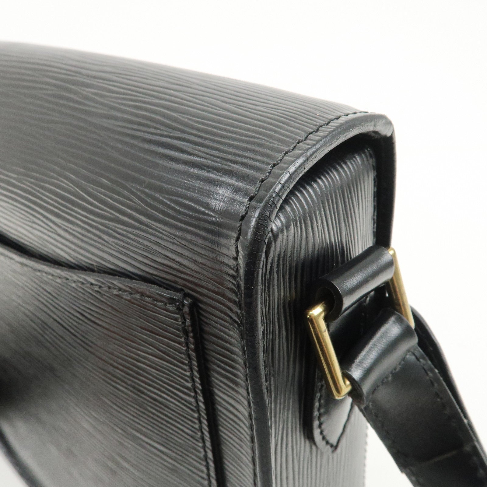 Louis Vuitton Epi Saint Cloud Shoulder Bag Black Noir M52192