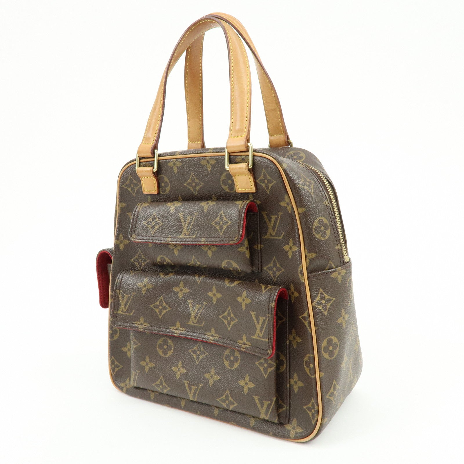 Louis Vuitton Monogram Excentri Cite Canvas Hand Bag Brown M51161
