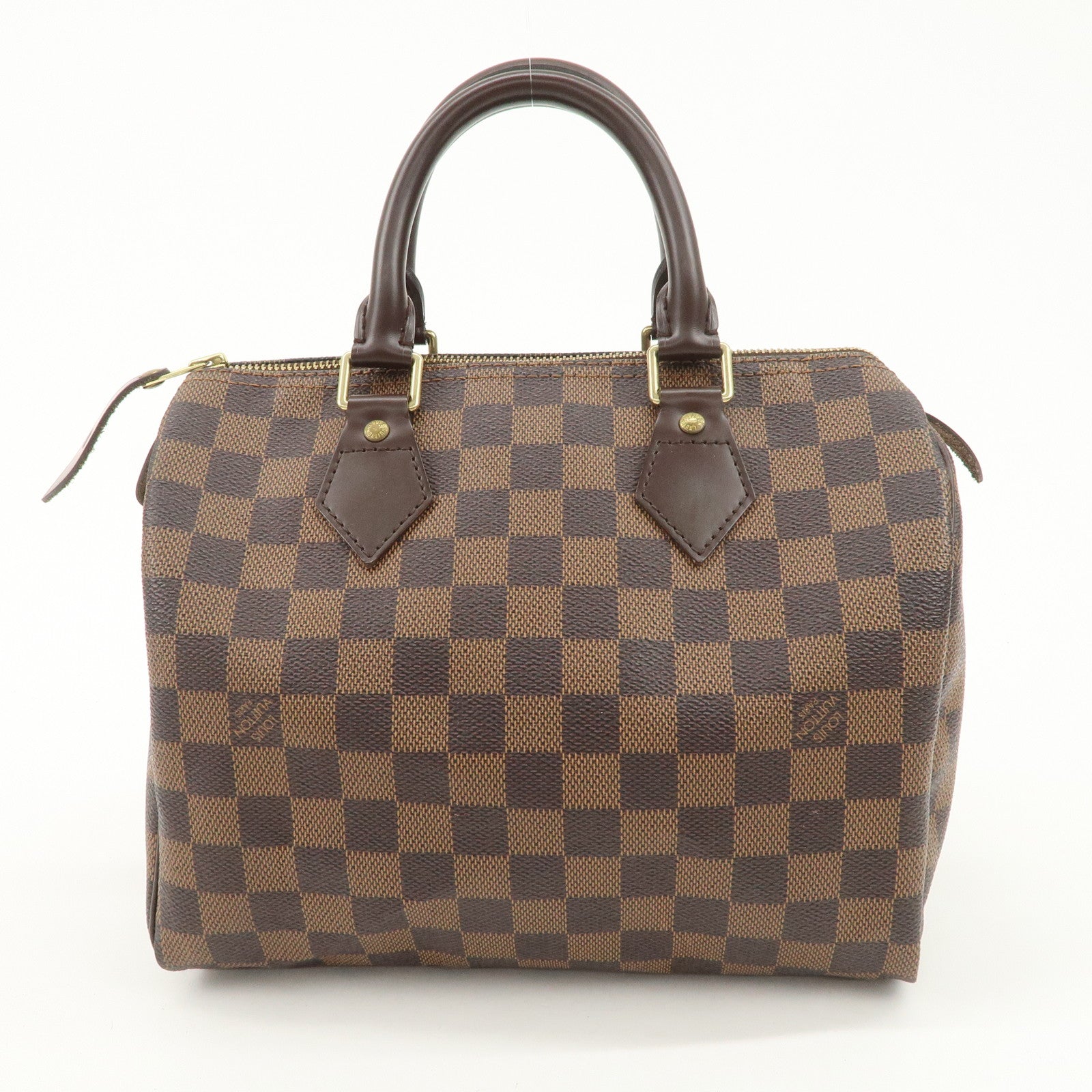 Louis Vuitton Damier Ebene Speedy 25 Hand Bag Boston Bag N41532