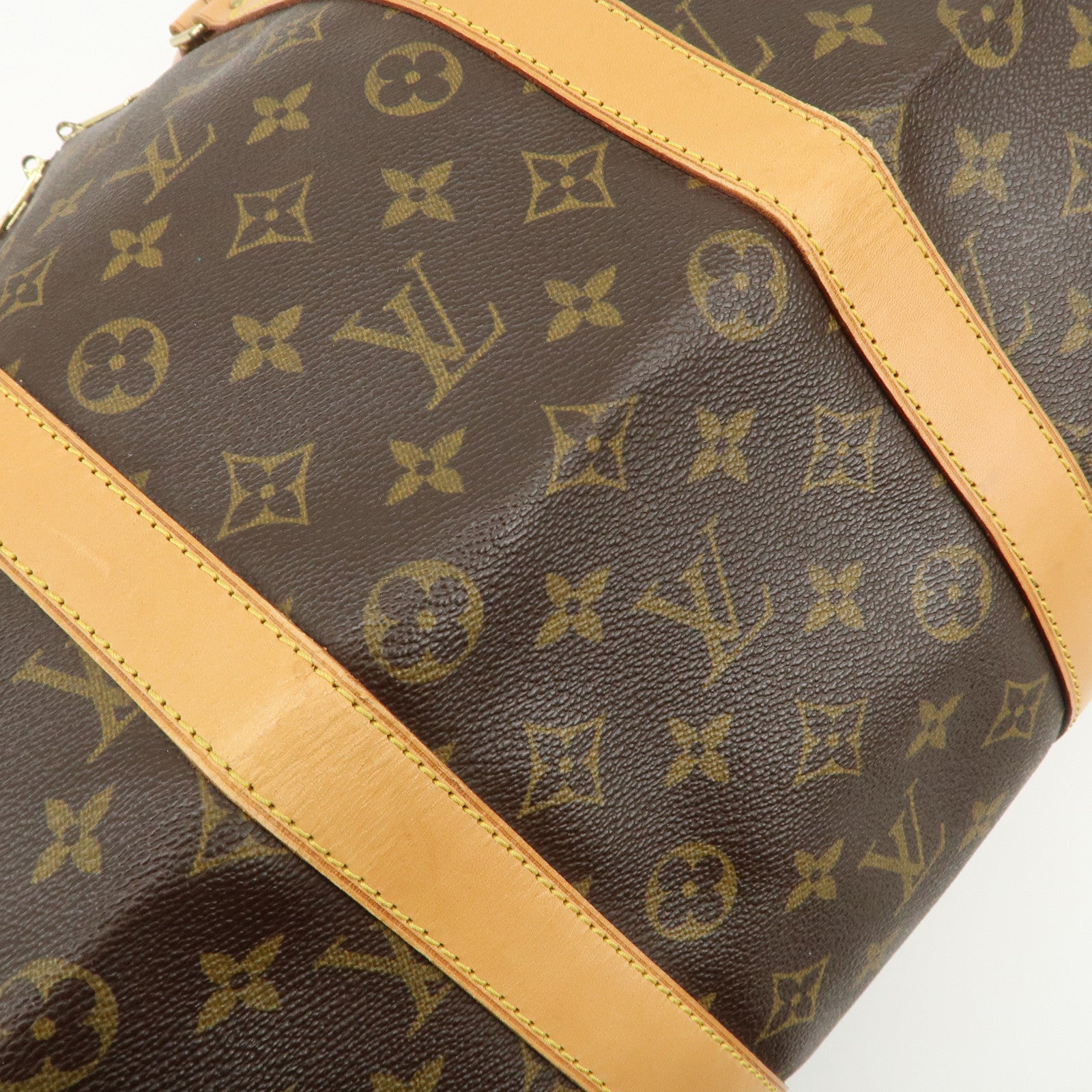 Louis Vuitton Monogram Keep All Bandouliere 55 Boston Bag M41414