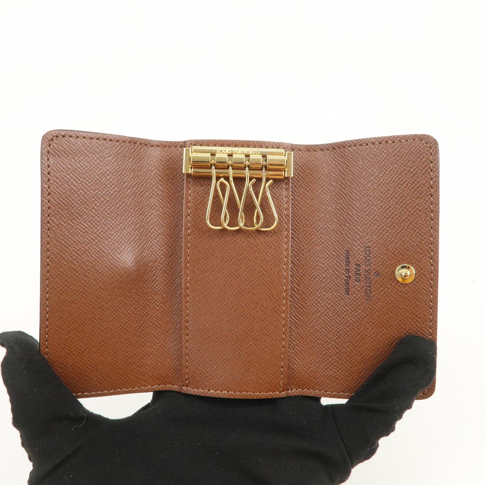 Louis Vuitton Monogram Multicles 4 Key Case Key Holder Brown M6263