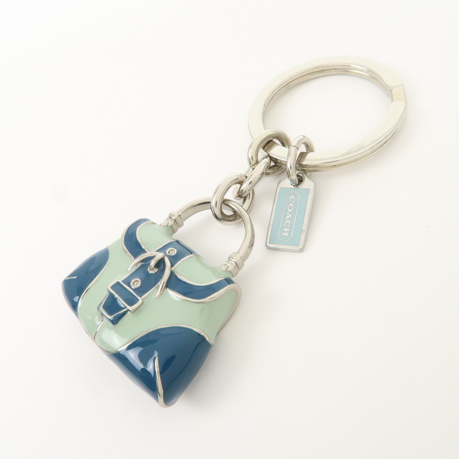 COACH Set Of 3 Key Charm Signature Silver Multicolor Star