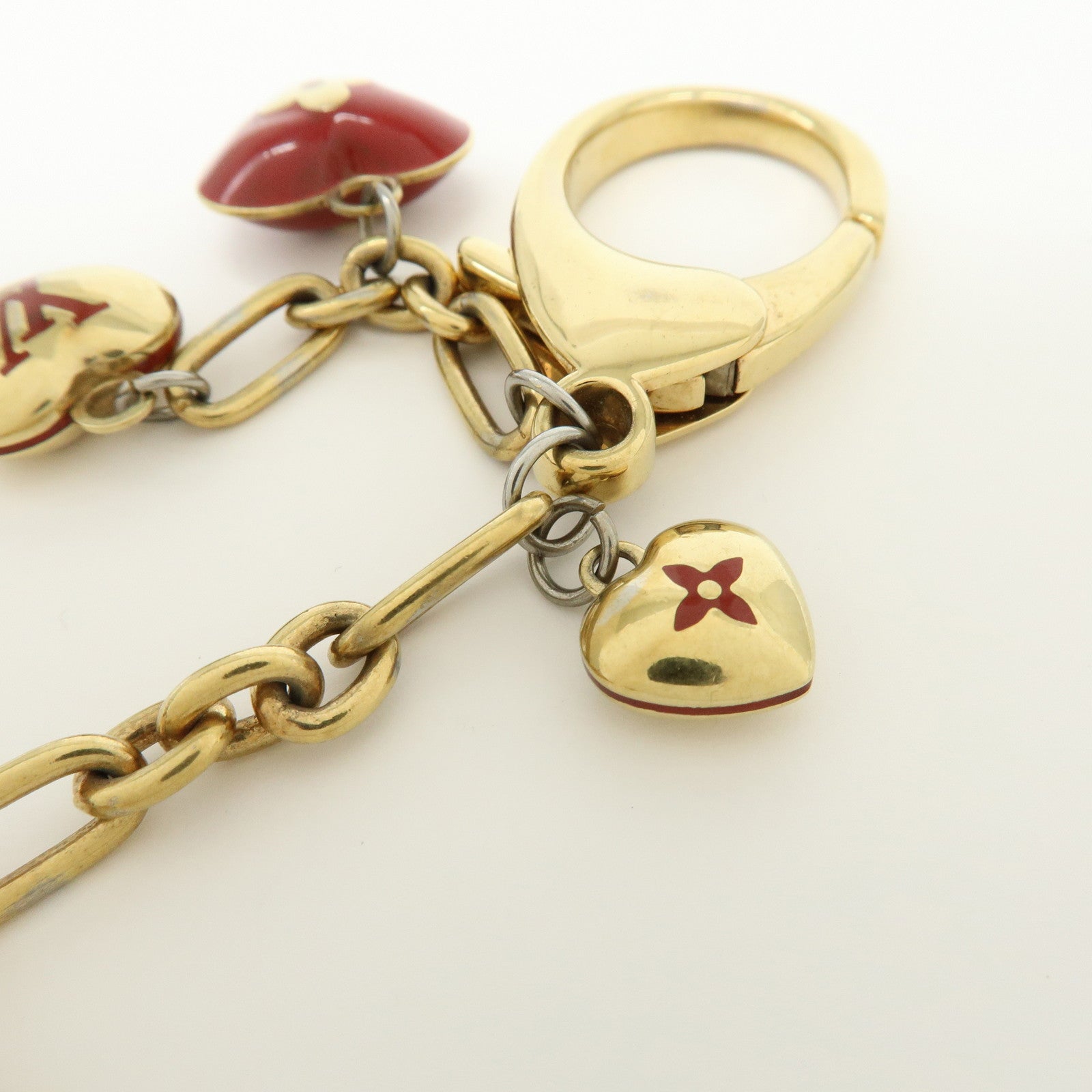 Louis Vuitton Bijoux Sac Coeur Pomme d'Amour Heart Bag Charm M65758