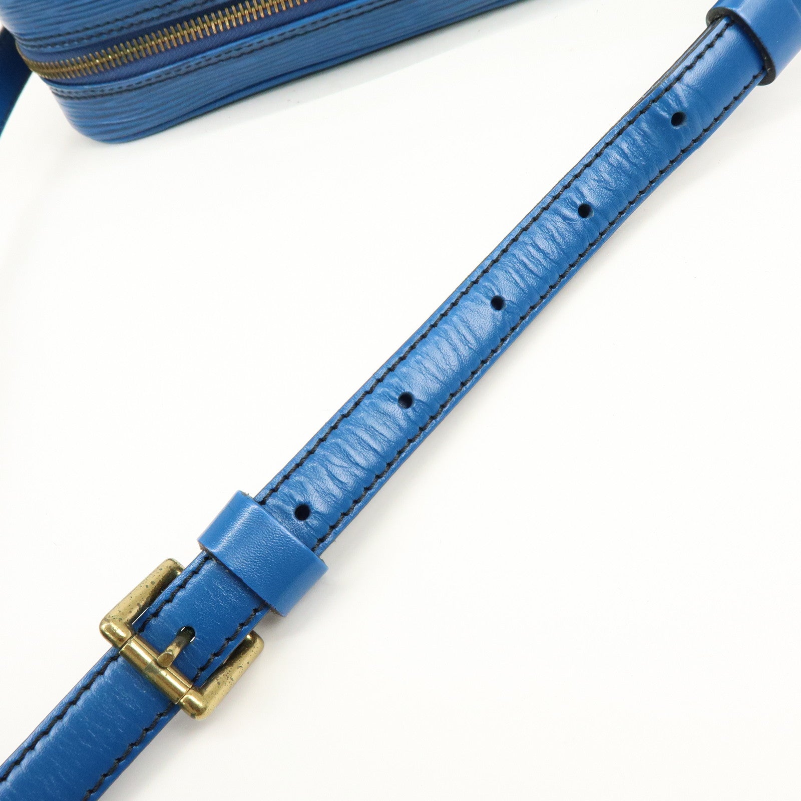 Louis Vuitton Epi Jeune Fille Shoulder Bag Toledo Blue M52155