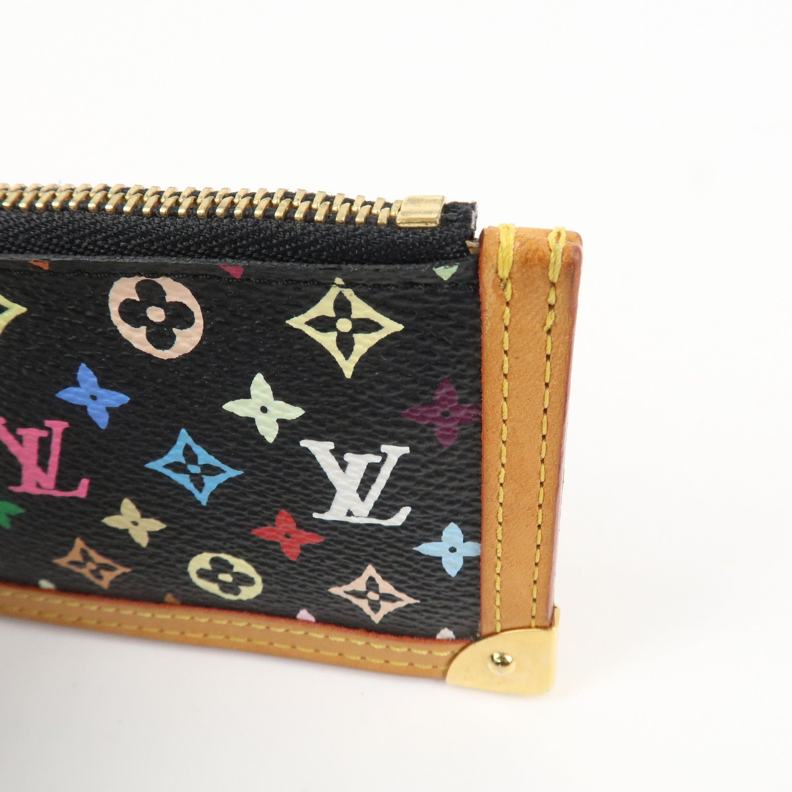 Louis Vuitton Monogram Multicolor Pochette Cles Noir M92654 Used