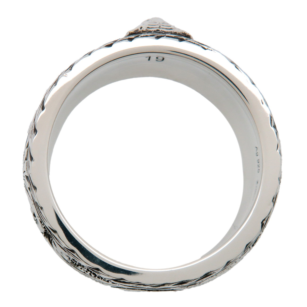 GUCCI Arabesque Ring SV925 Silver #19 US8.5 EU58 HK19.5