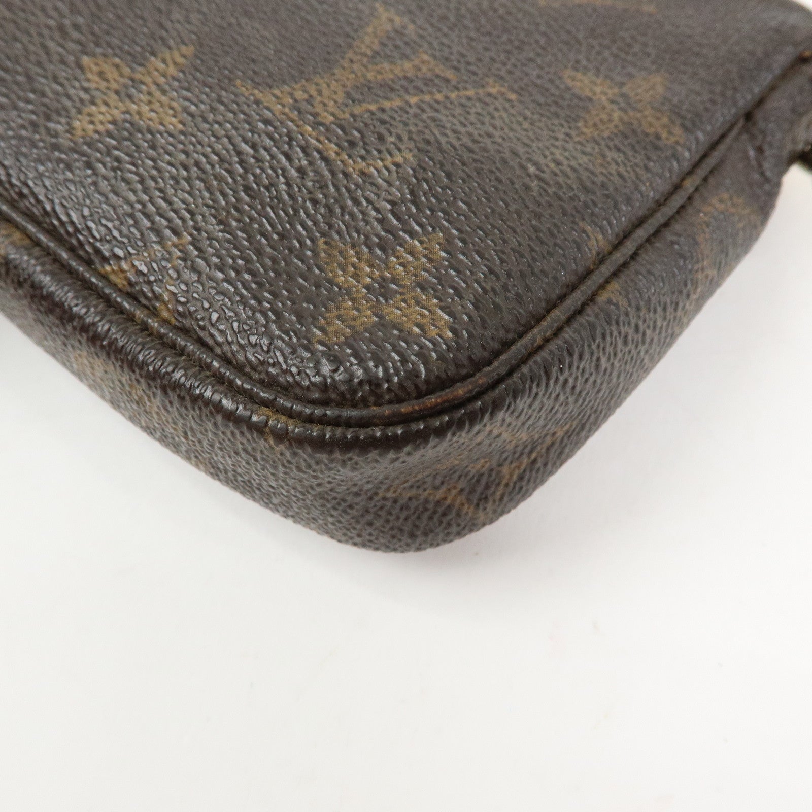 Louis Vuitton Monogram Mini Pochette Accessoires Hand Bag M58009