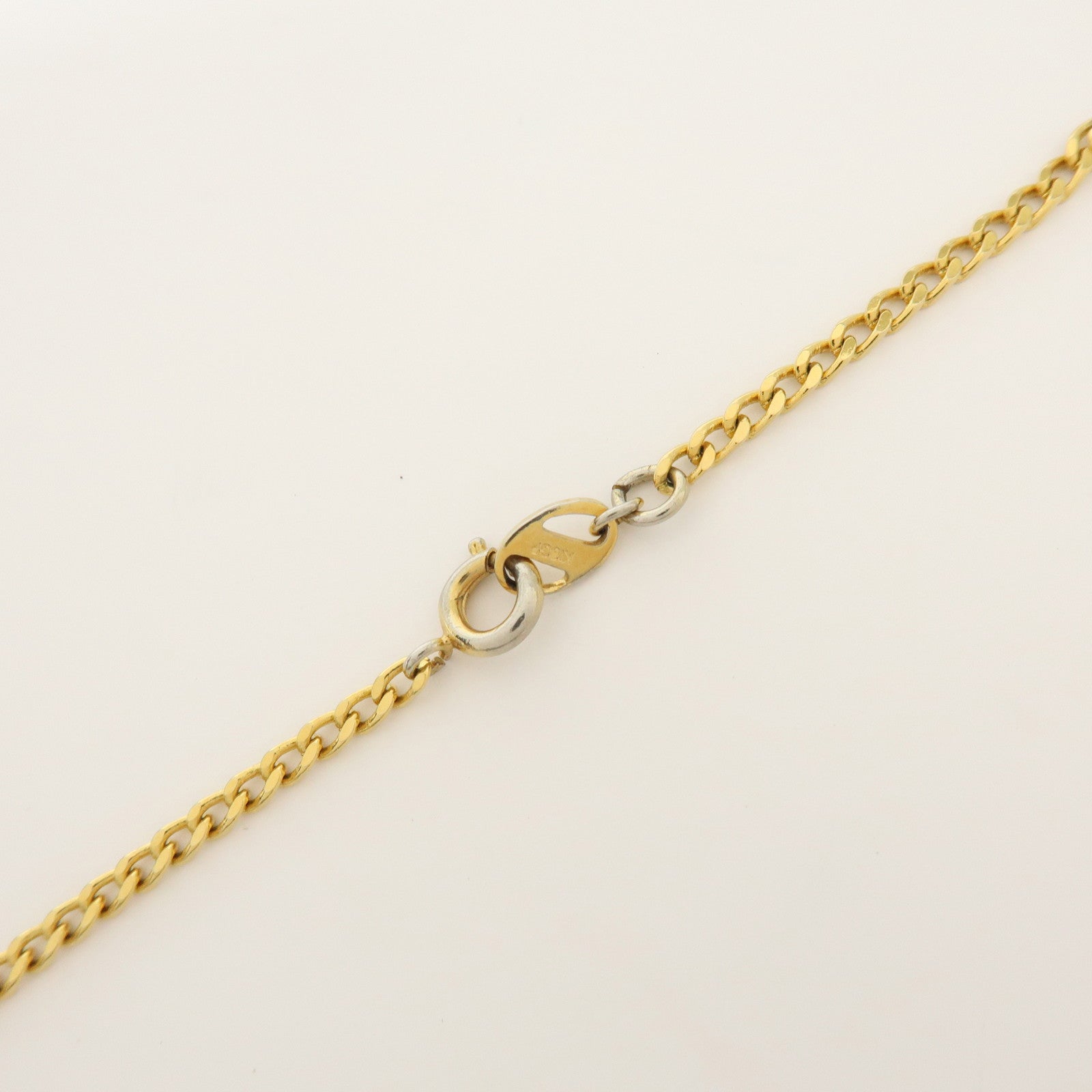 CELINE Gold Plated Imitation Pearl Necklace Gold
