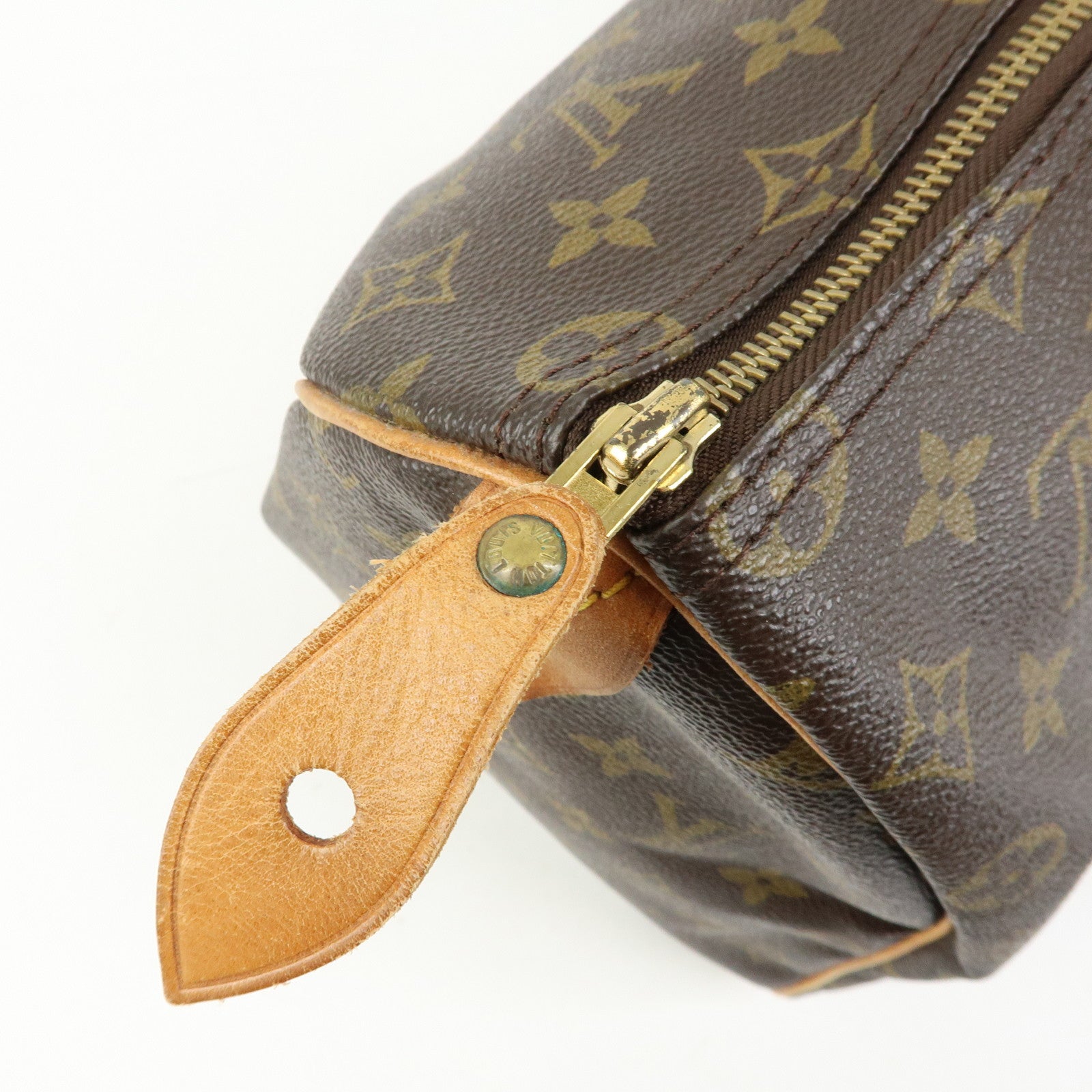 Louis Vuitton Monogram Speedy 35 Boston Bag Hand Bag Brown M41524