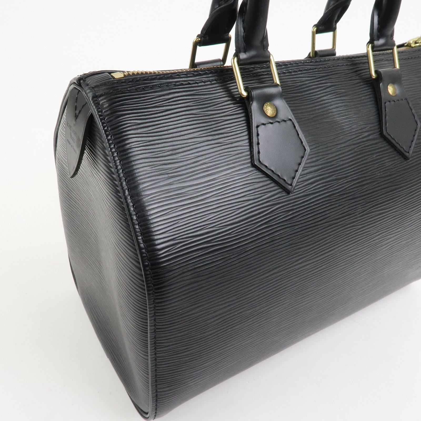 Louis Vuitton Epi Speedy 25 Hand Bag Boston Bag Noir M59032