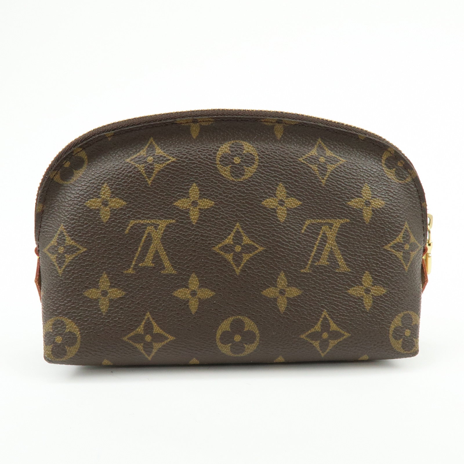 Louis Vuitton Monogram Pochette Cosmetic PM Pouch Brown M47515