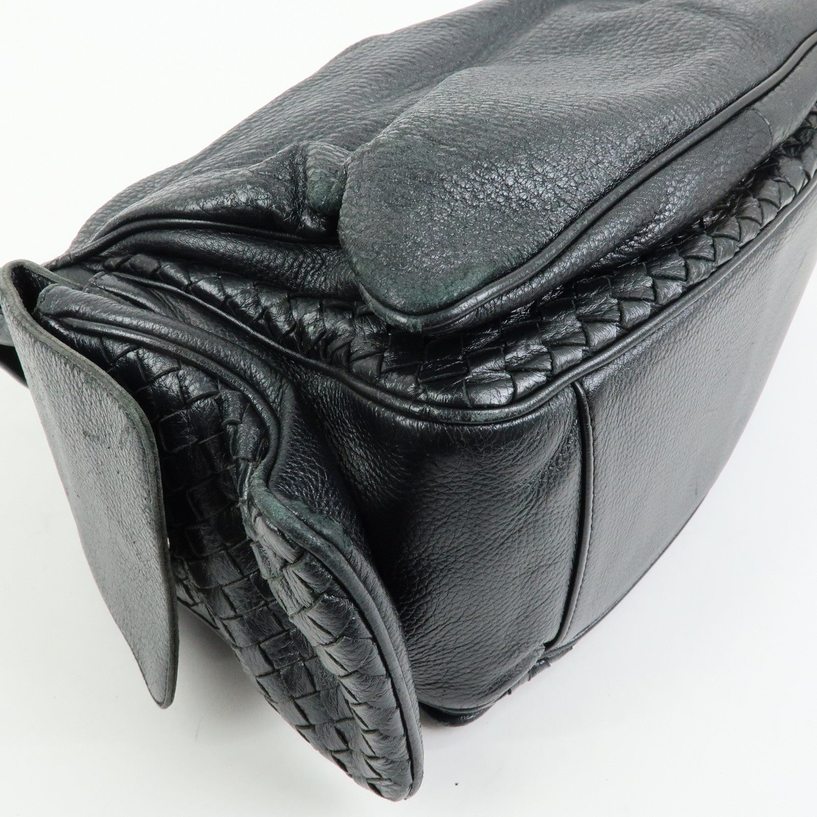 BOTTEGA VENETA Cocker intrecciato Leather Shoulder Bag 144413