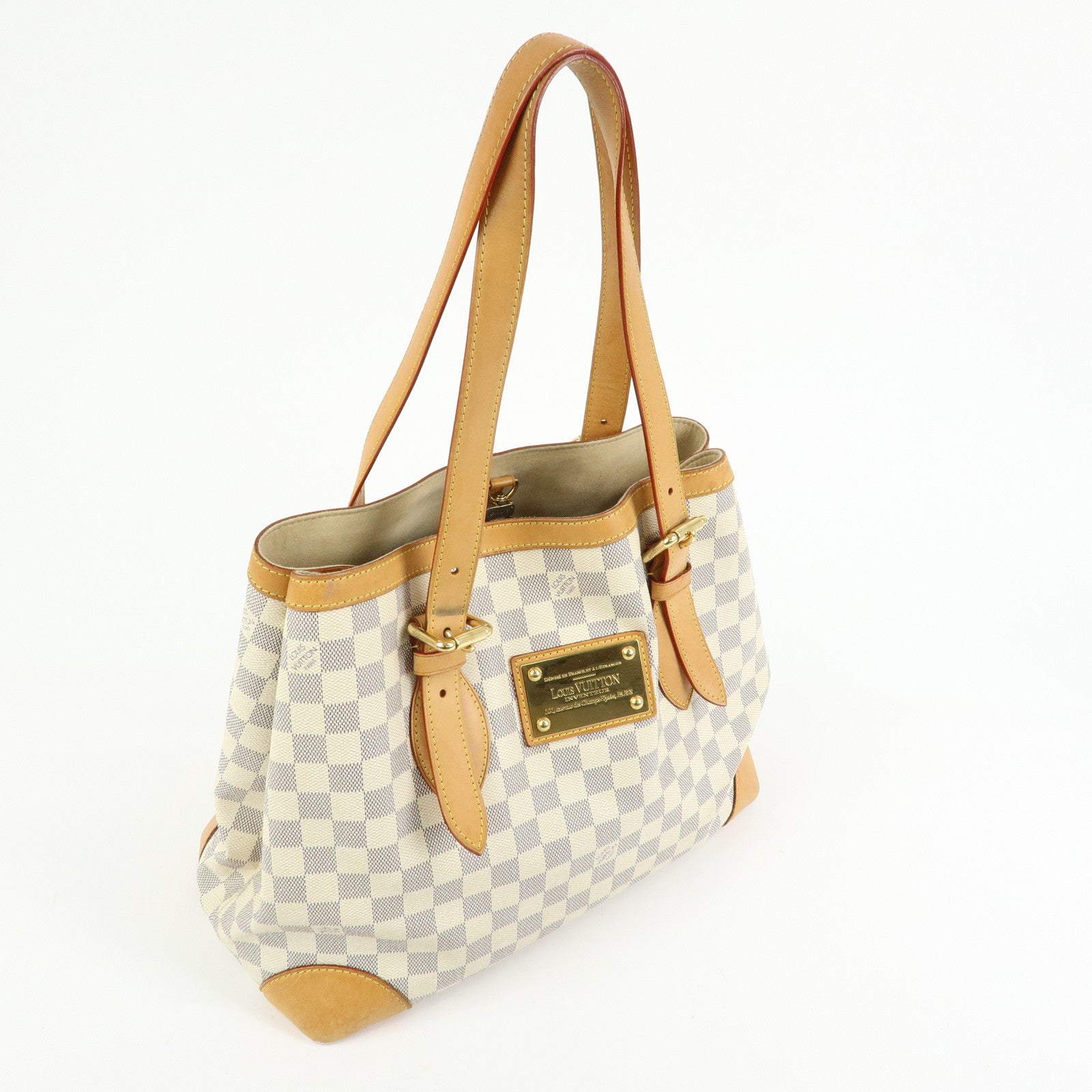 Louis Vuitton Damier Azur Hampstead MM Tote Bag Shoulder Bag N51206