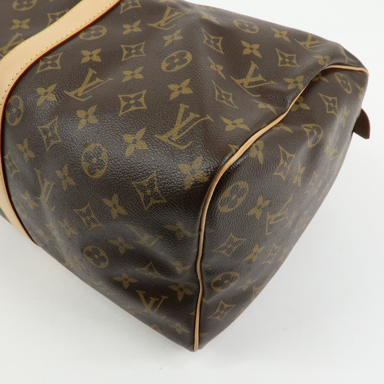 Louis Vuitton Monogram Keep All 45 Boston Bag Brown M41428