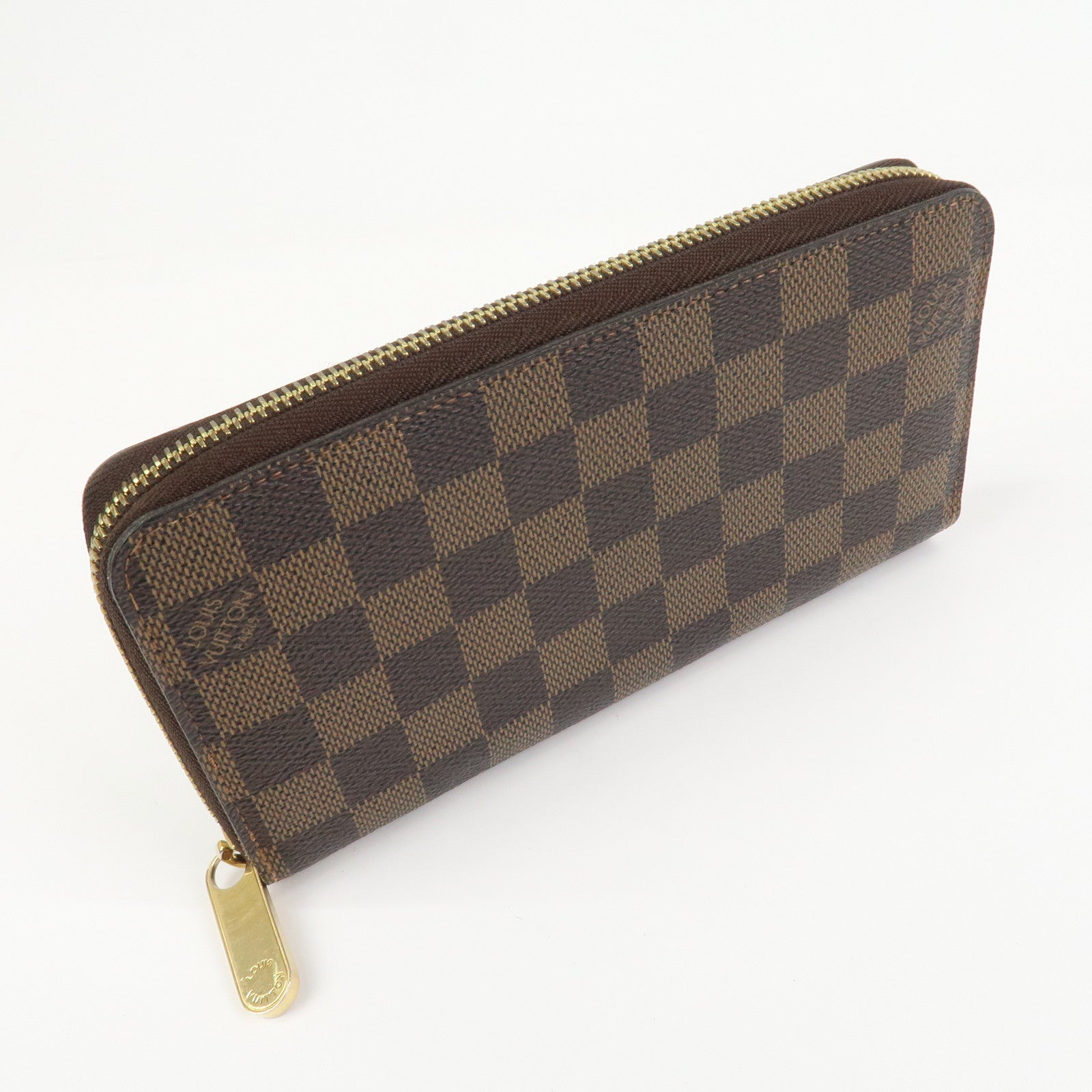 Louis Vuitton Damier Round Zippy Wallet Old Style Brown N60015
