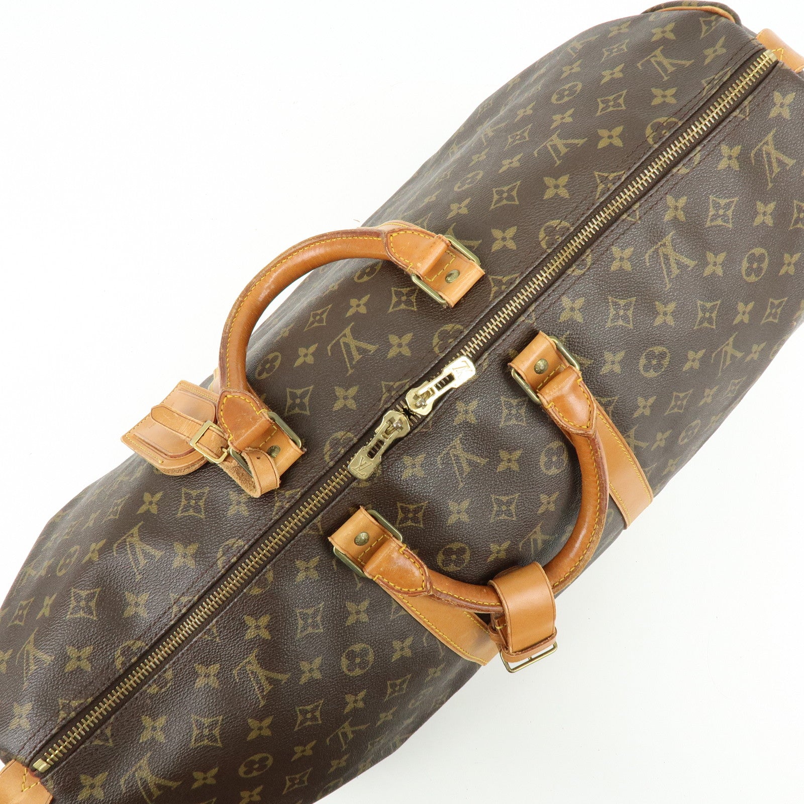Louis Vuitton Monogram Keep All 55 Boston Bag Brown M41424
