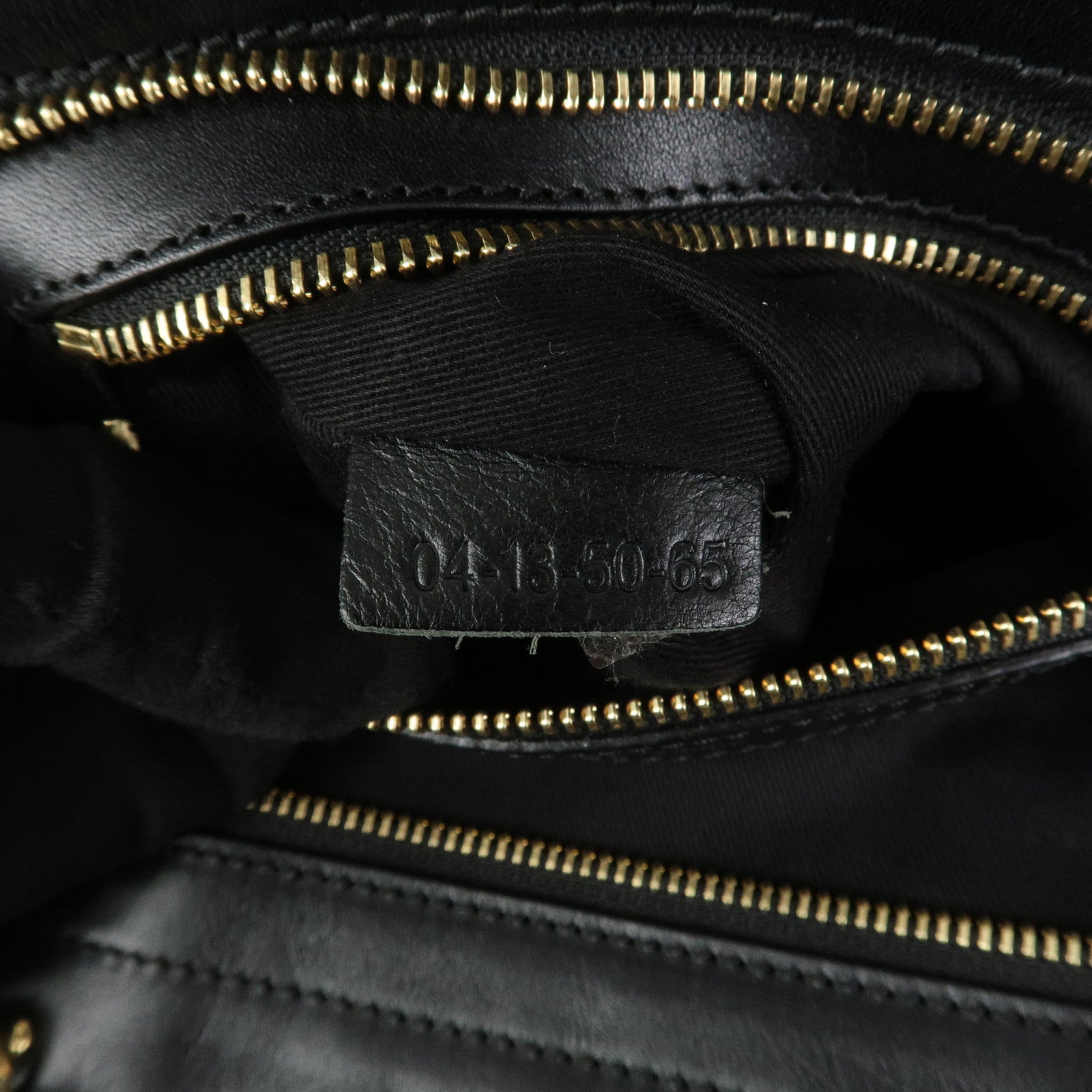 Chloe Leather Alice Bag 2Way Shoulder Hand Bag Black 04-13-50-65