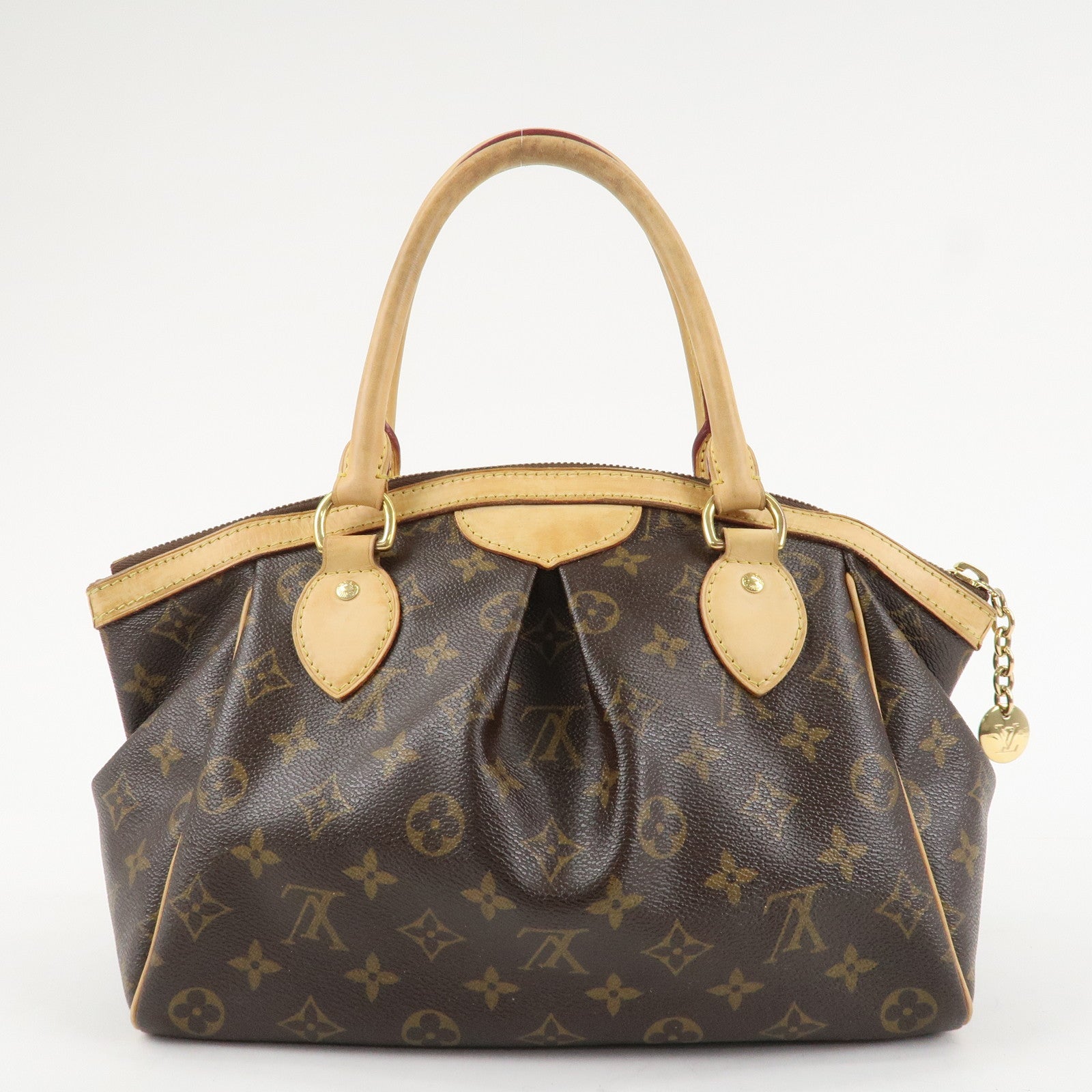 Louis Vuitton Monogram Canvas Tivoli PM Hand Bag Brown M40143 Used
